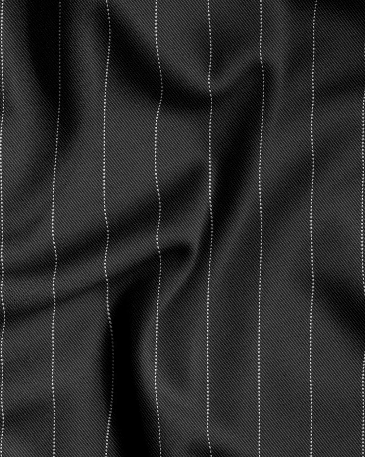 Gold-coated pinstripe suiting from the House of Bansilal collection