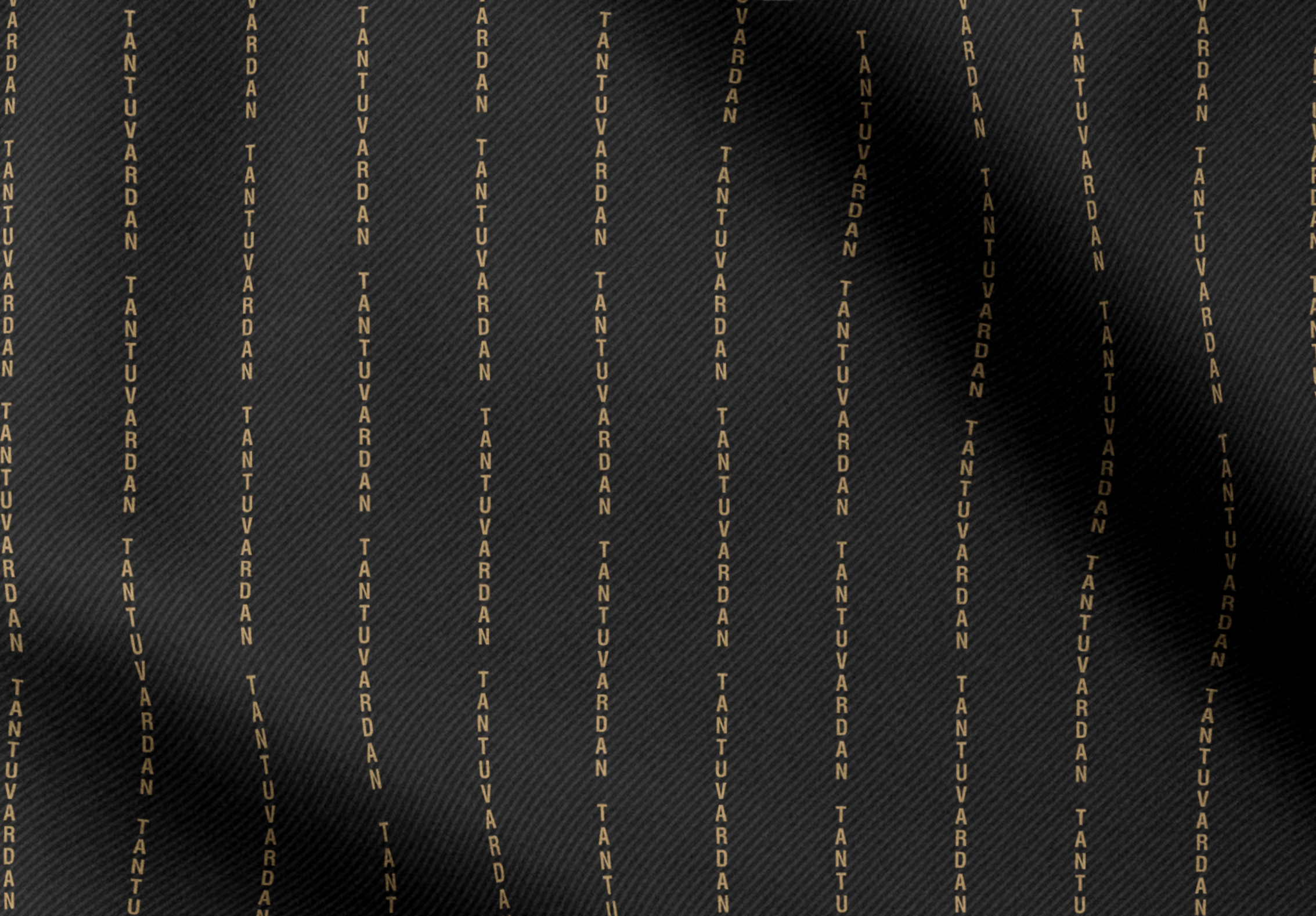 Poly Viscose Black in Golden Letters
