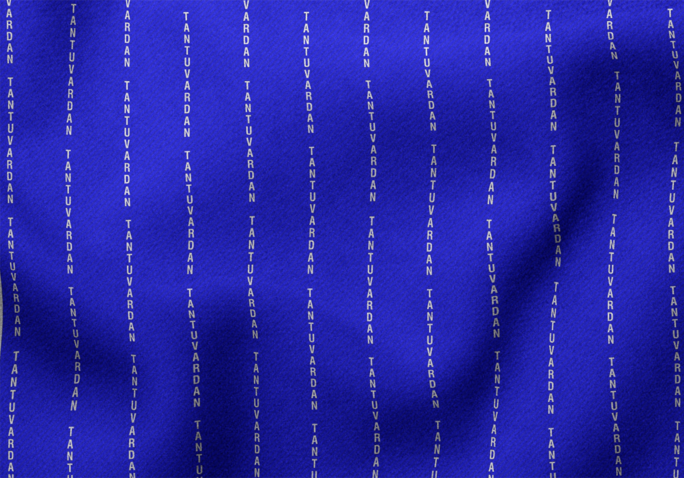 Poly Viscose Blue