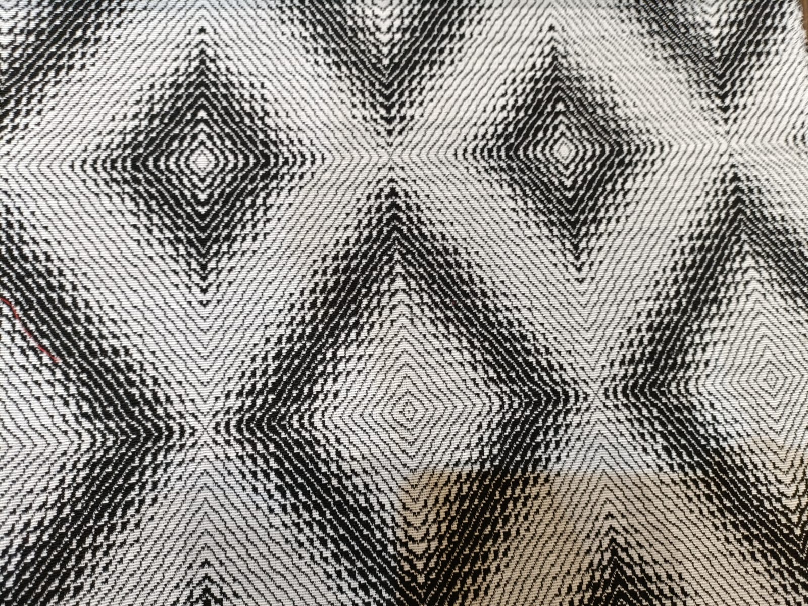 Poly cotton jacquard fabric woven in black and white ANPCT114