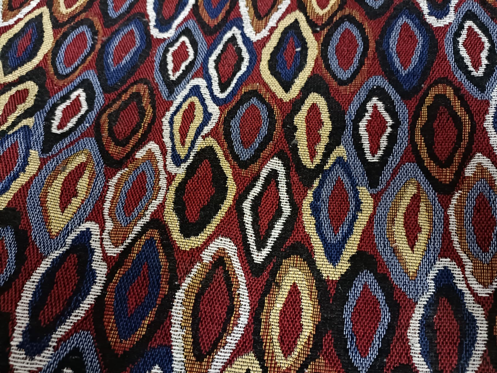 Poly cotton jacquard fabric in multicolor ANPCT602