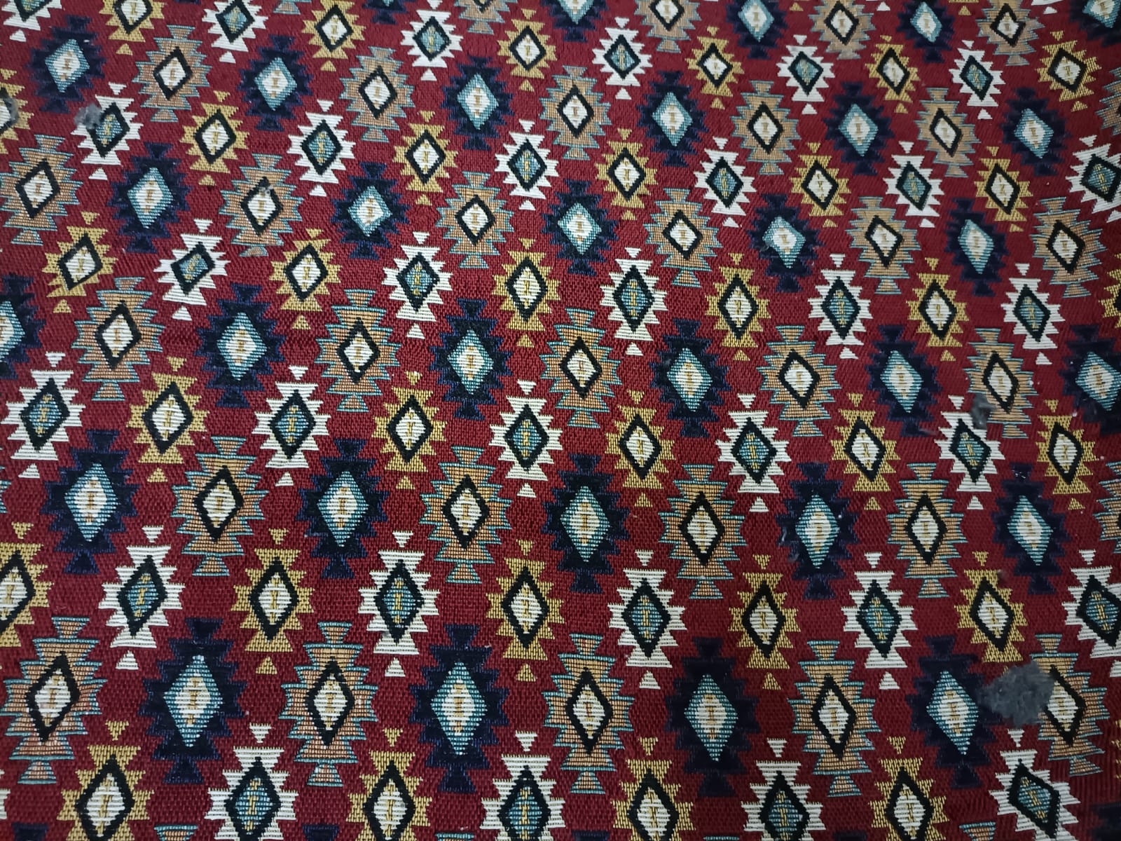 Poly cotton jacquard fabric in multicolor ANPCT606