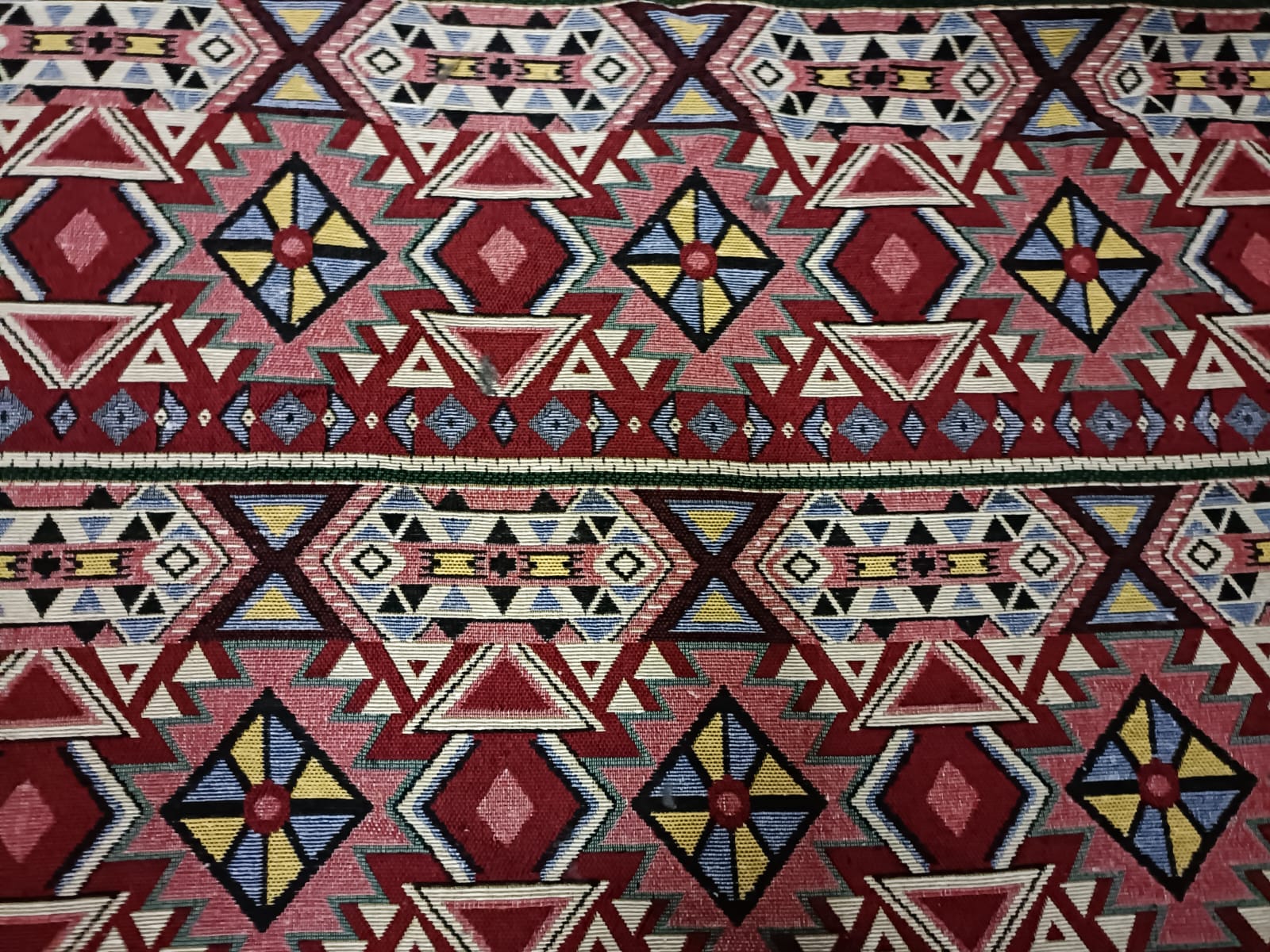 Poly cotton jacquard fabric in multicolor ANPCT612