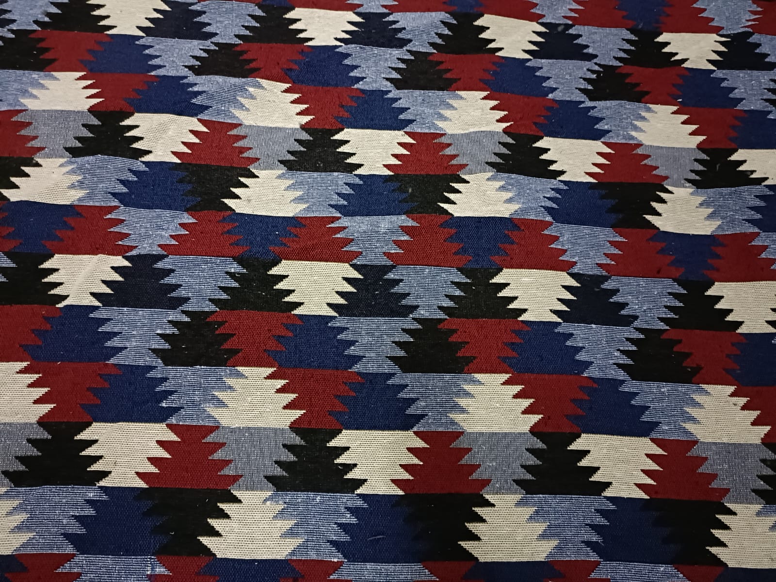 Poly cotton jacquard fabric in multicolor ANPCT613