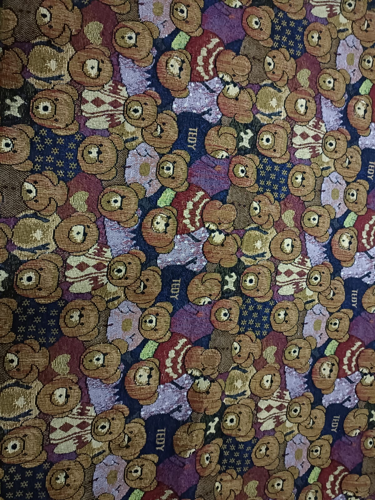 Poly cotton jacquard fabric in multicolor ANPCT615