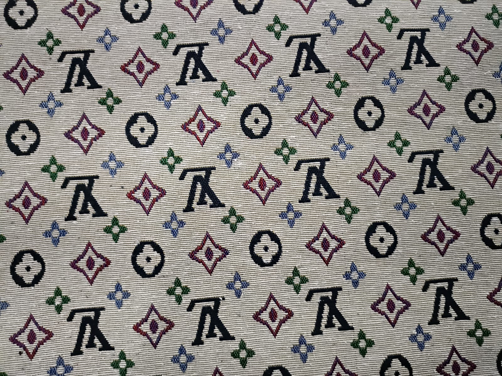 Poly cotton jacquard fabric in multicolor ANPCT623