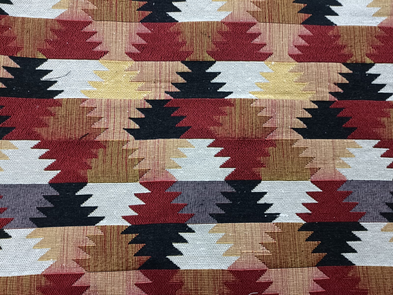 Poly cotton jacquard fabric in multicolor ANPCT626