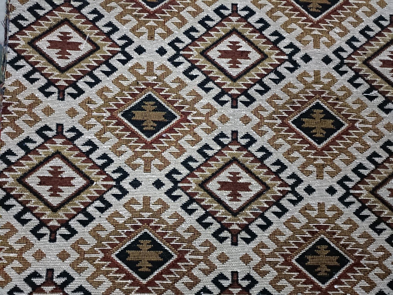 Poly cotton jacquard fabric in multicolor ANPCT629