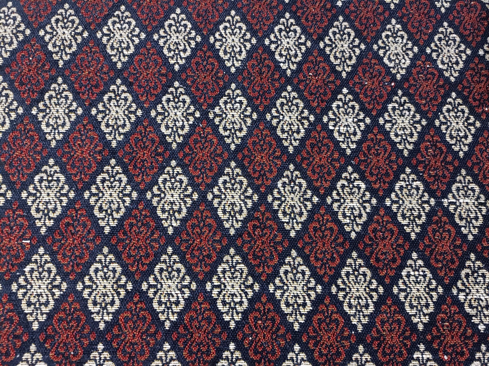 Poly cotton jacquard fabric in multicolor ANPCT633