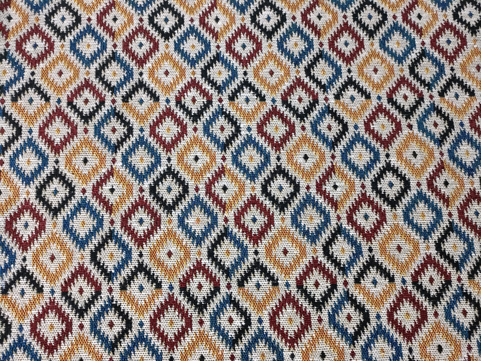Poly cotton jacquard fabric in multicolor ANPCT637