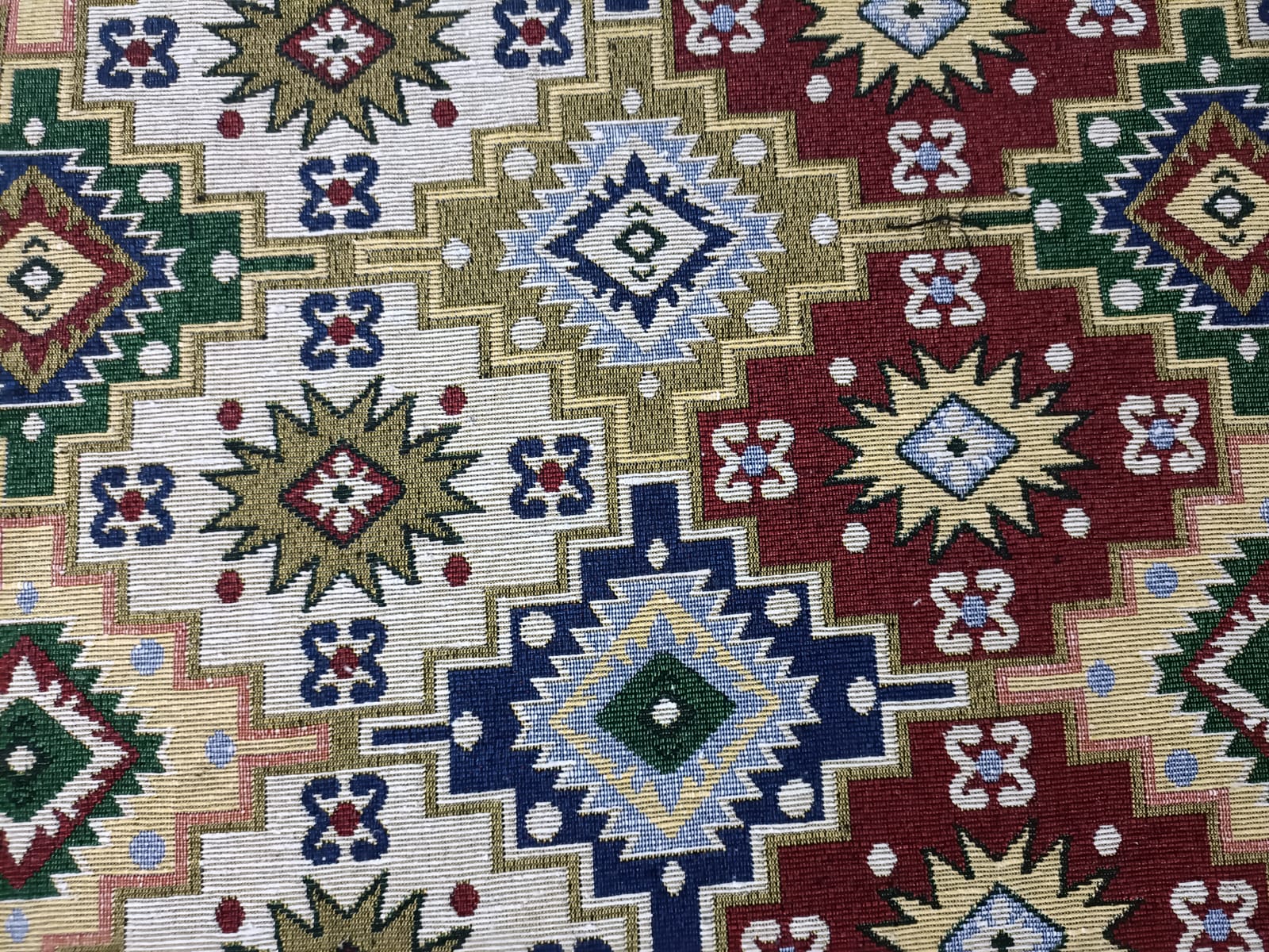Poly cotton jacquard fabric in multicolor ANPCT639