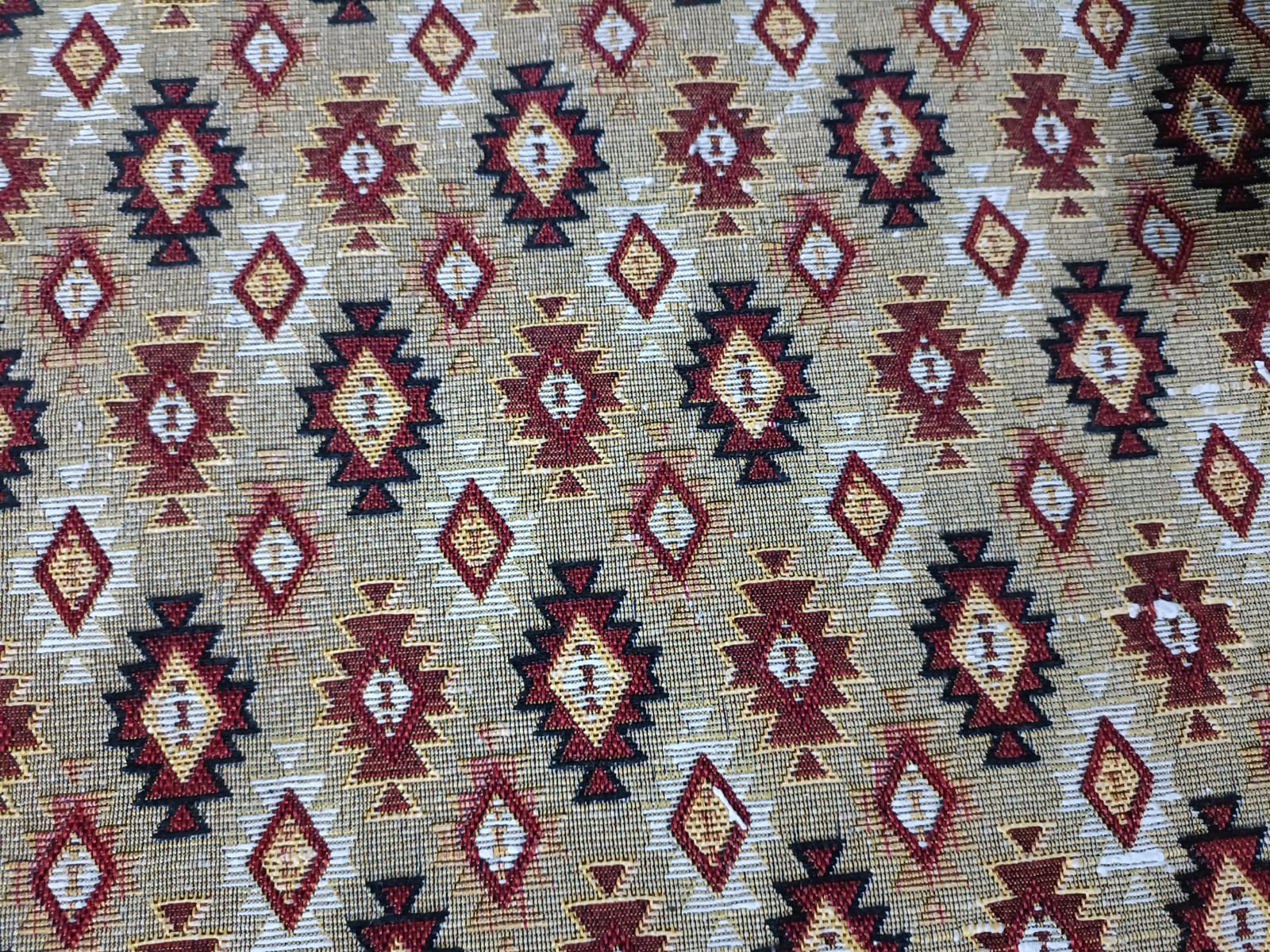 Poly cotton jacquard fabric in multicolor ANPCT642
