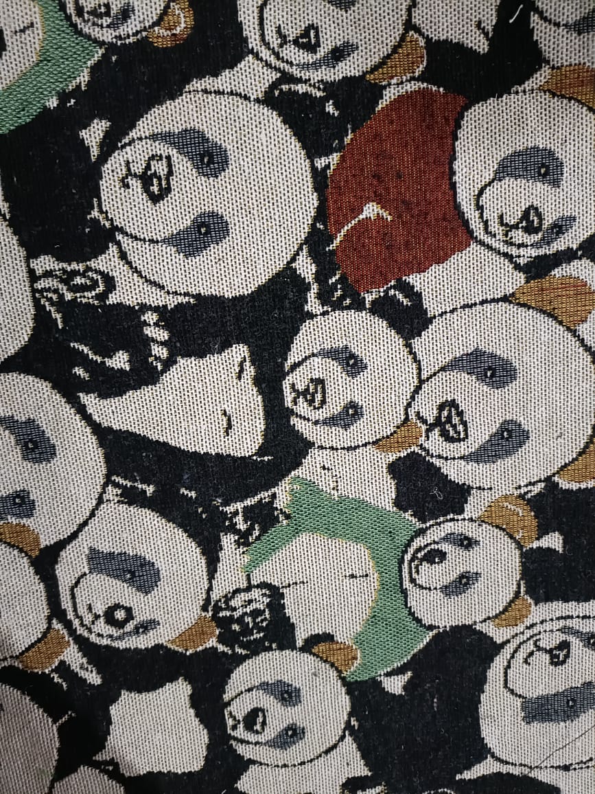 Poly cotton jacquard fabric in multicolor ANPCT645