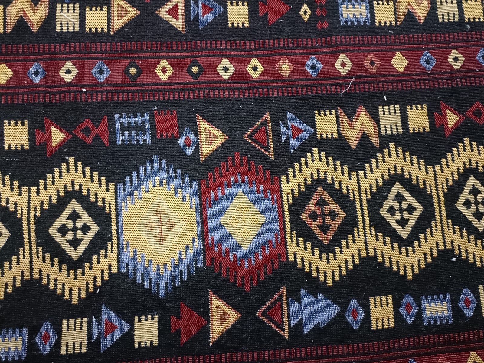Poly cotton jacquard fabric in multicolor ANPCT651