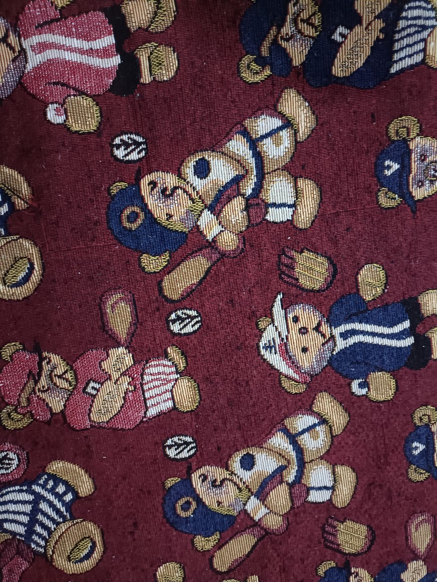 Poly cotton jacquard fabric in multicolor ANPCT657