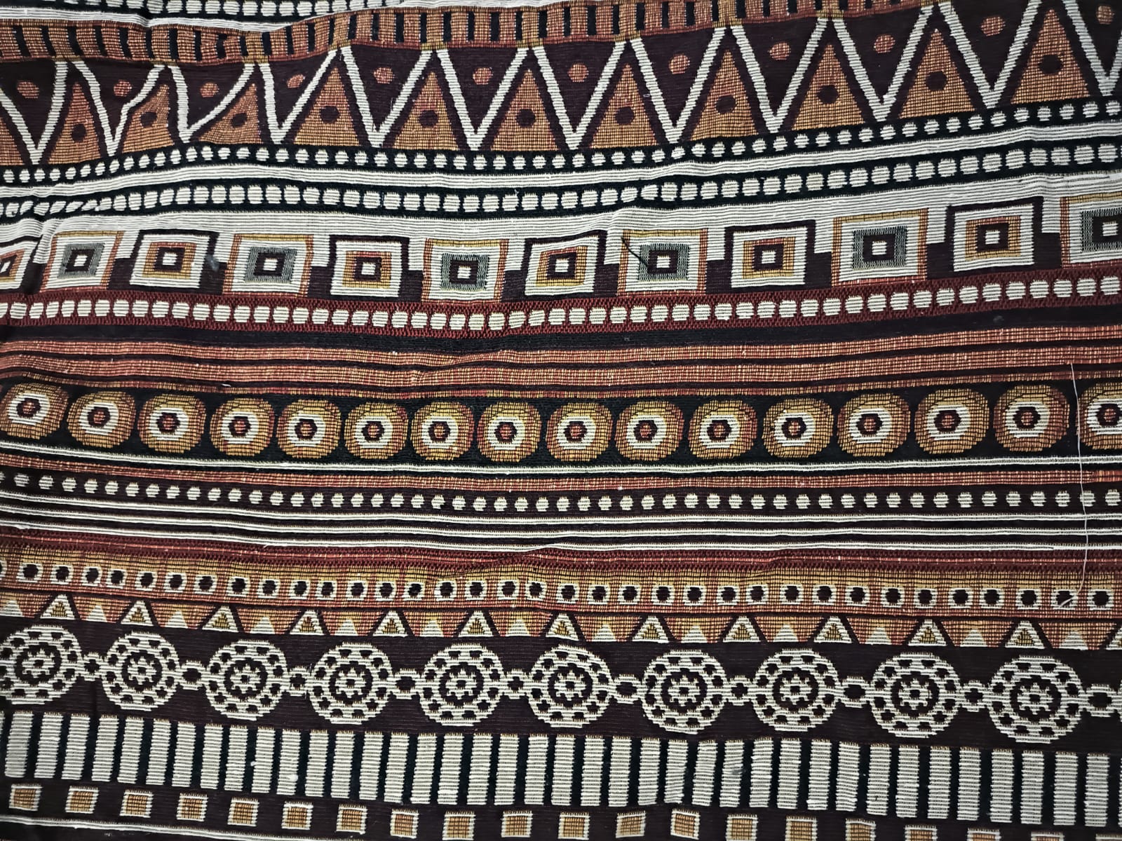 Poly cotton jacquard fabric in multicolor ANPCT663
