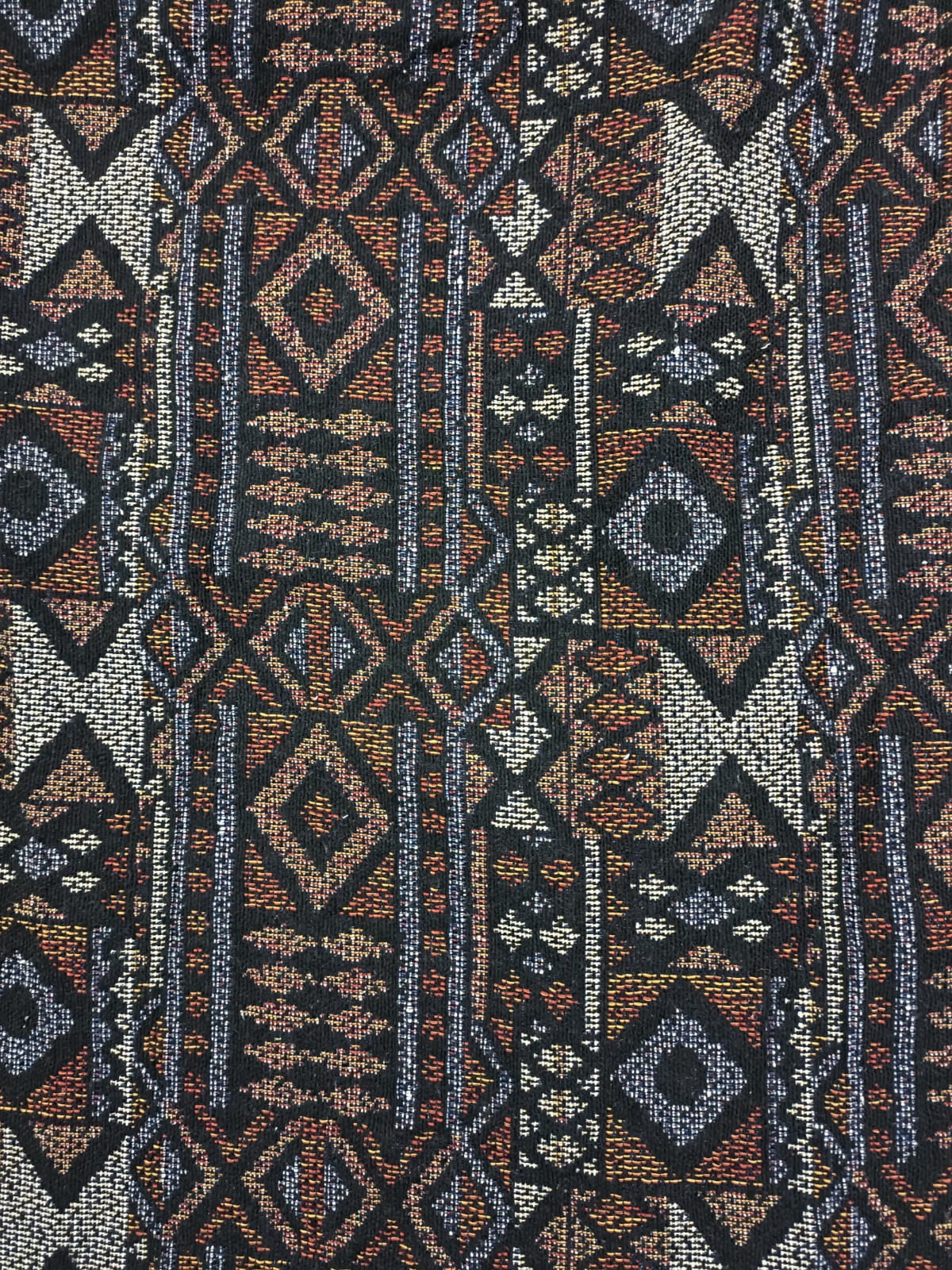 Poly cotton jacquard fabric in multicolor ANPCT665