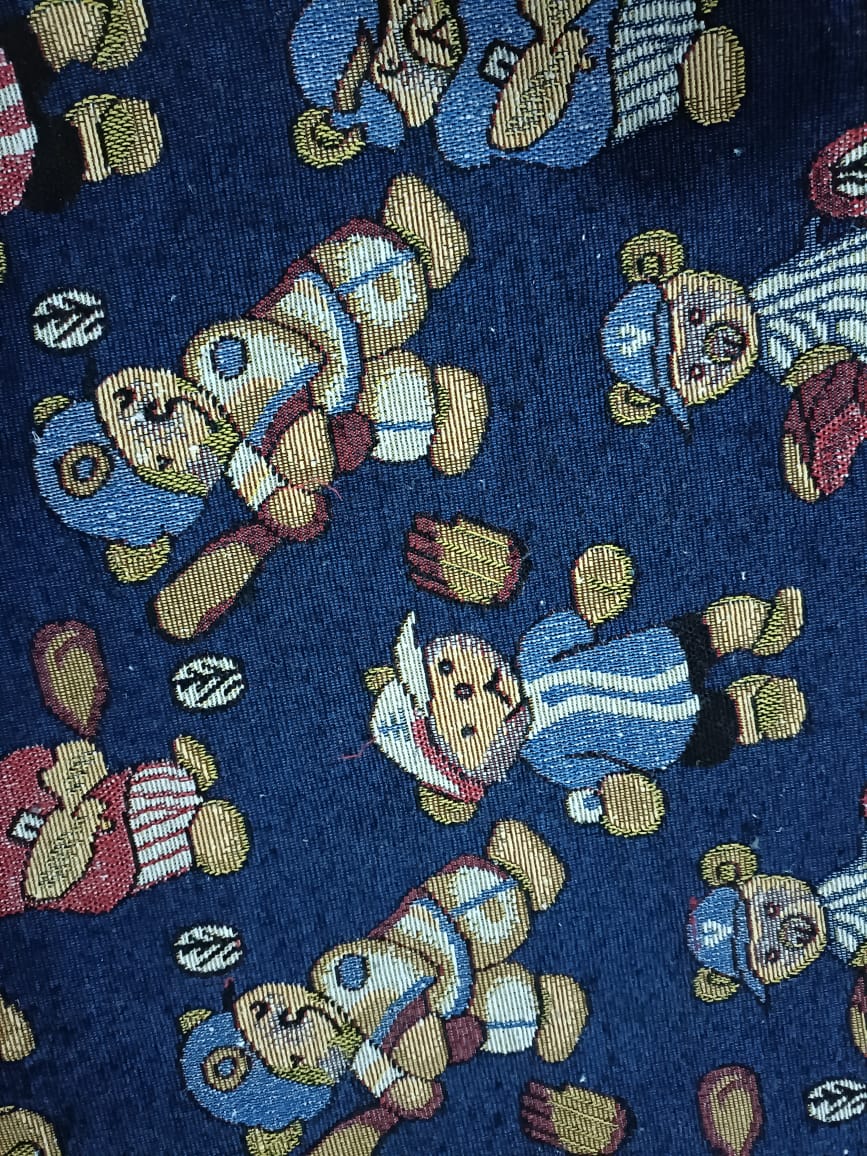Poly cotton jacquard fabric in multicolor ANPCT670
