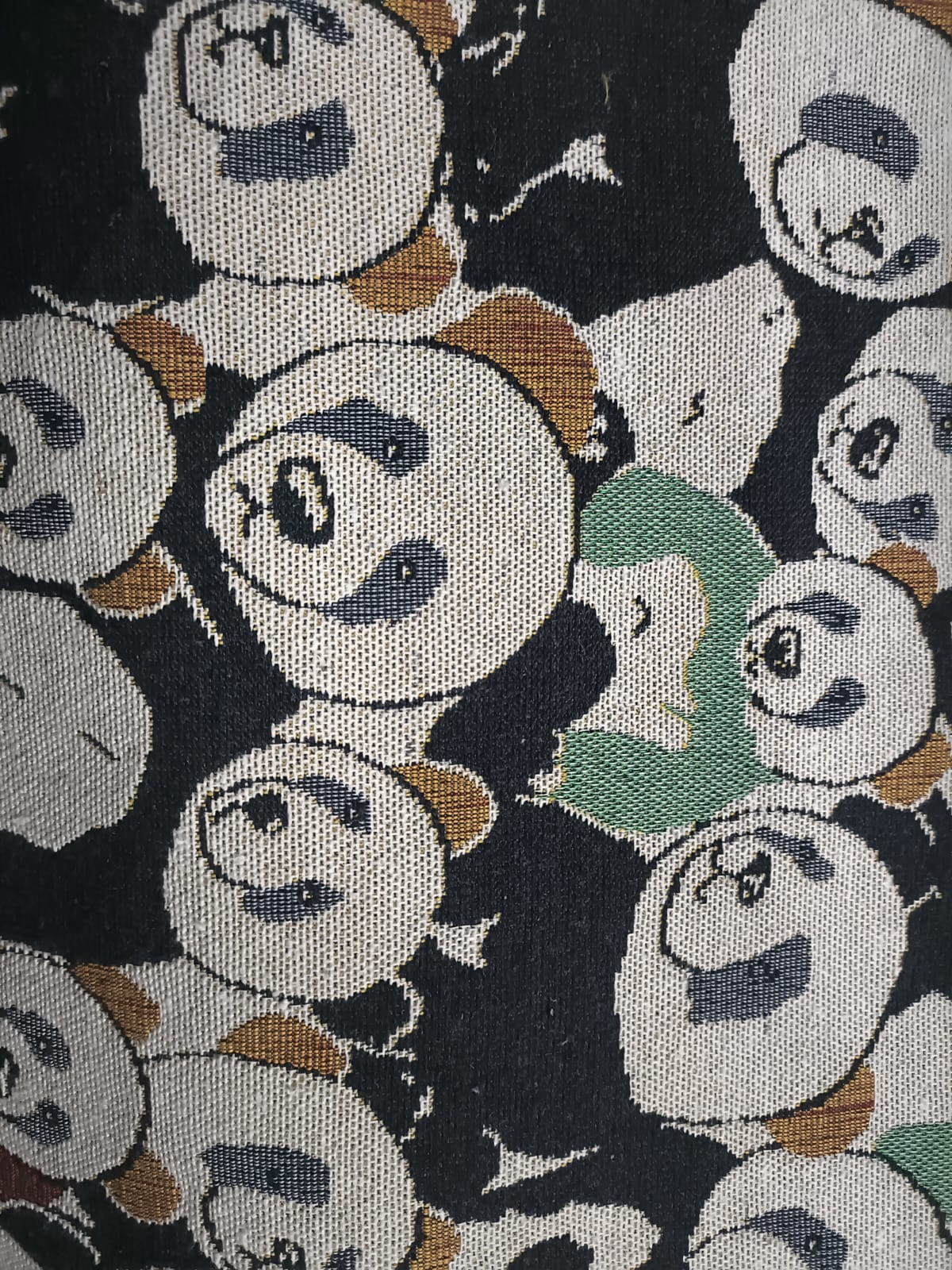 Poly cotton jacquard fabric in multicolor ANPCT672
