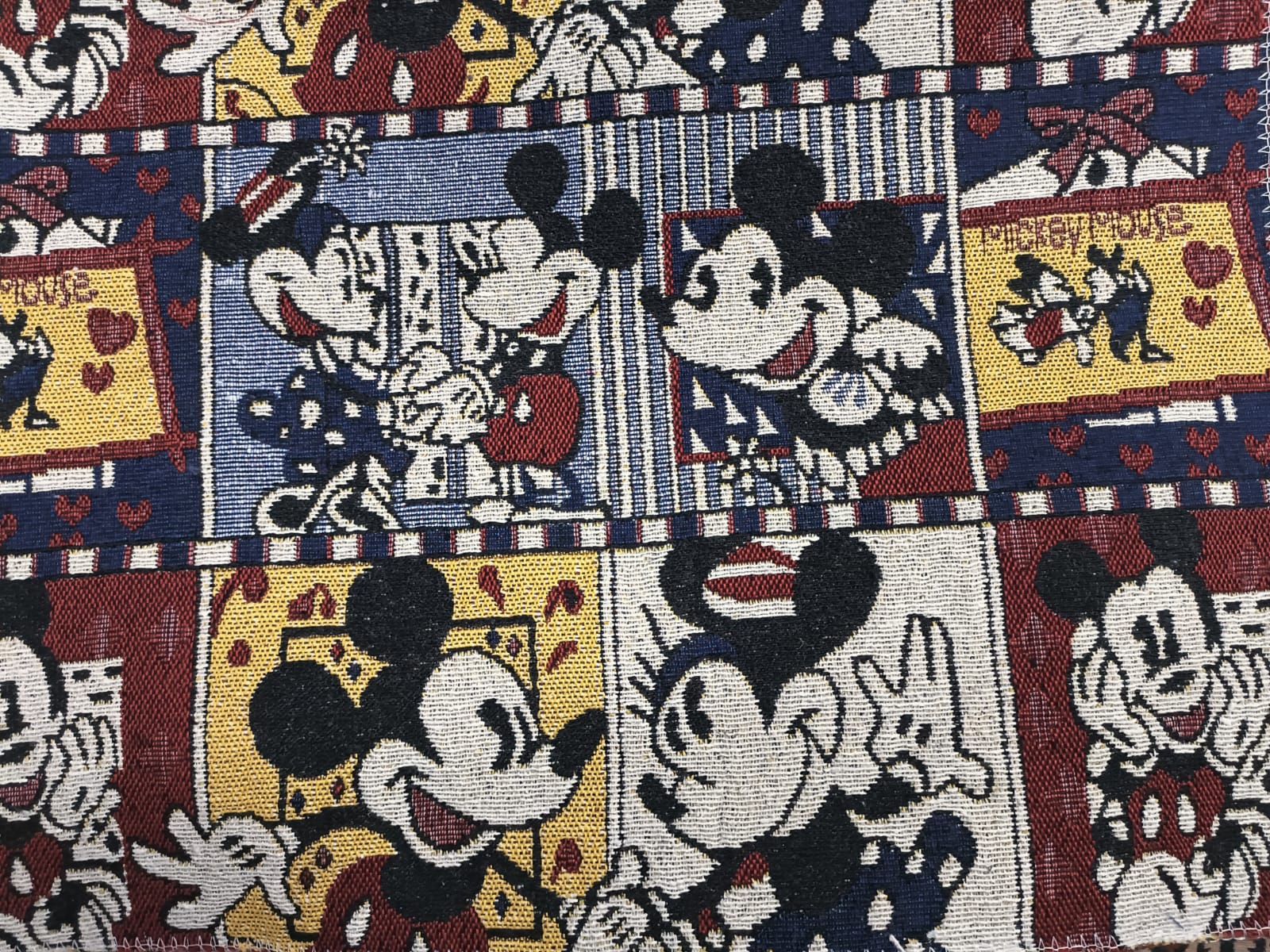 Poly cotton jacquard fabric in multicolor ANPCT673