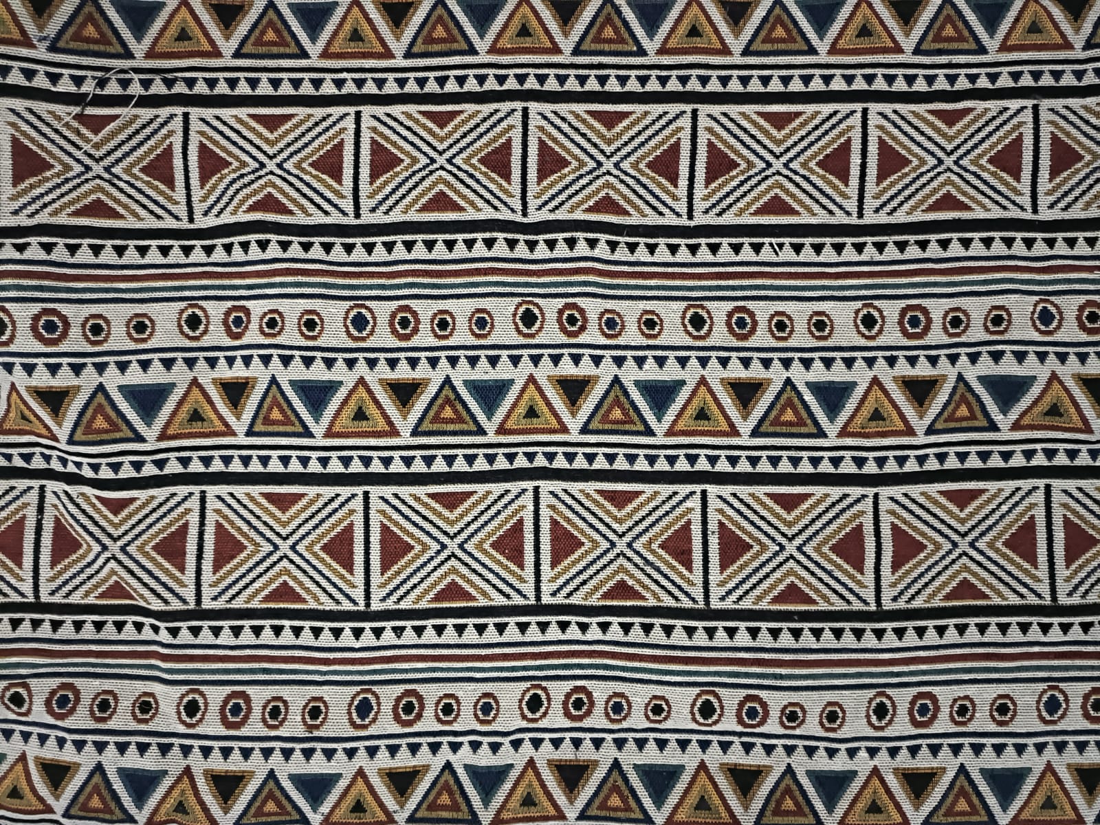 Poly cotton jacquard fabric in multicolor ANPCT675