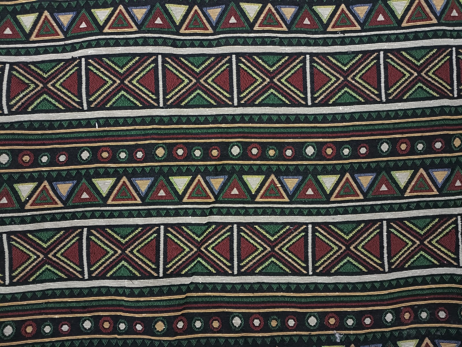 Poly cotton jacquard fabric in multicolor ANPCT676