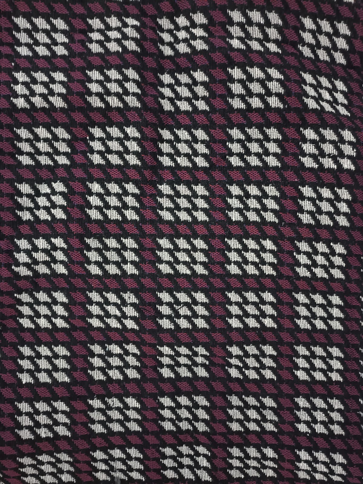 Poly cotton jacquard fabric in multicolor ANPCT677