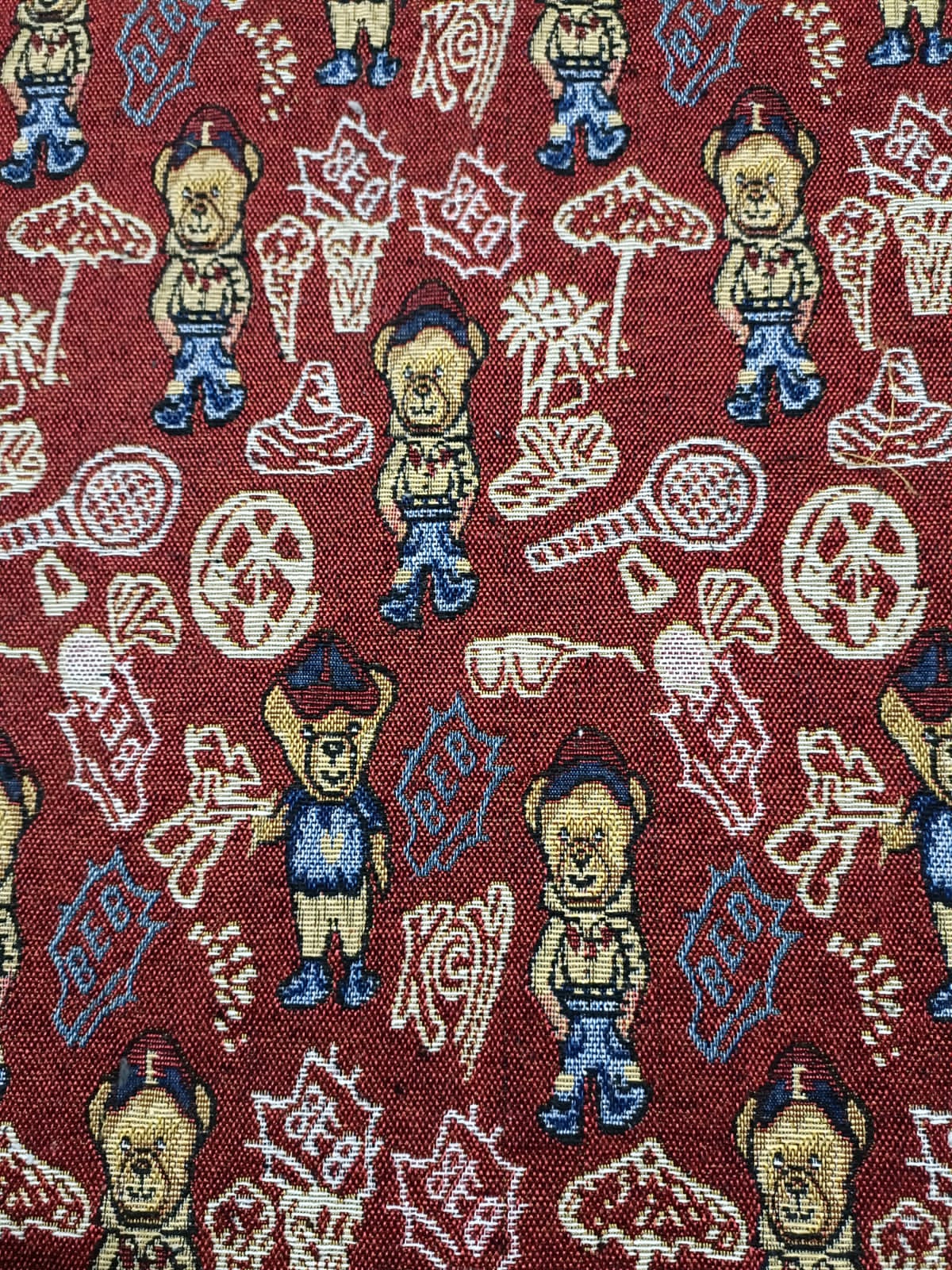 Poly cotton jacquard fabric in multicolor ANPCT678