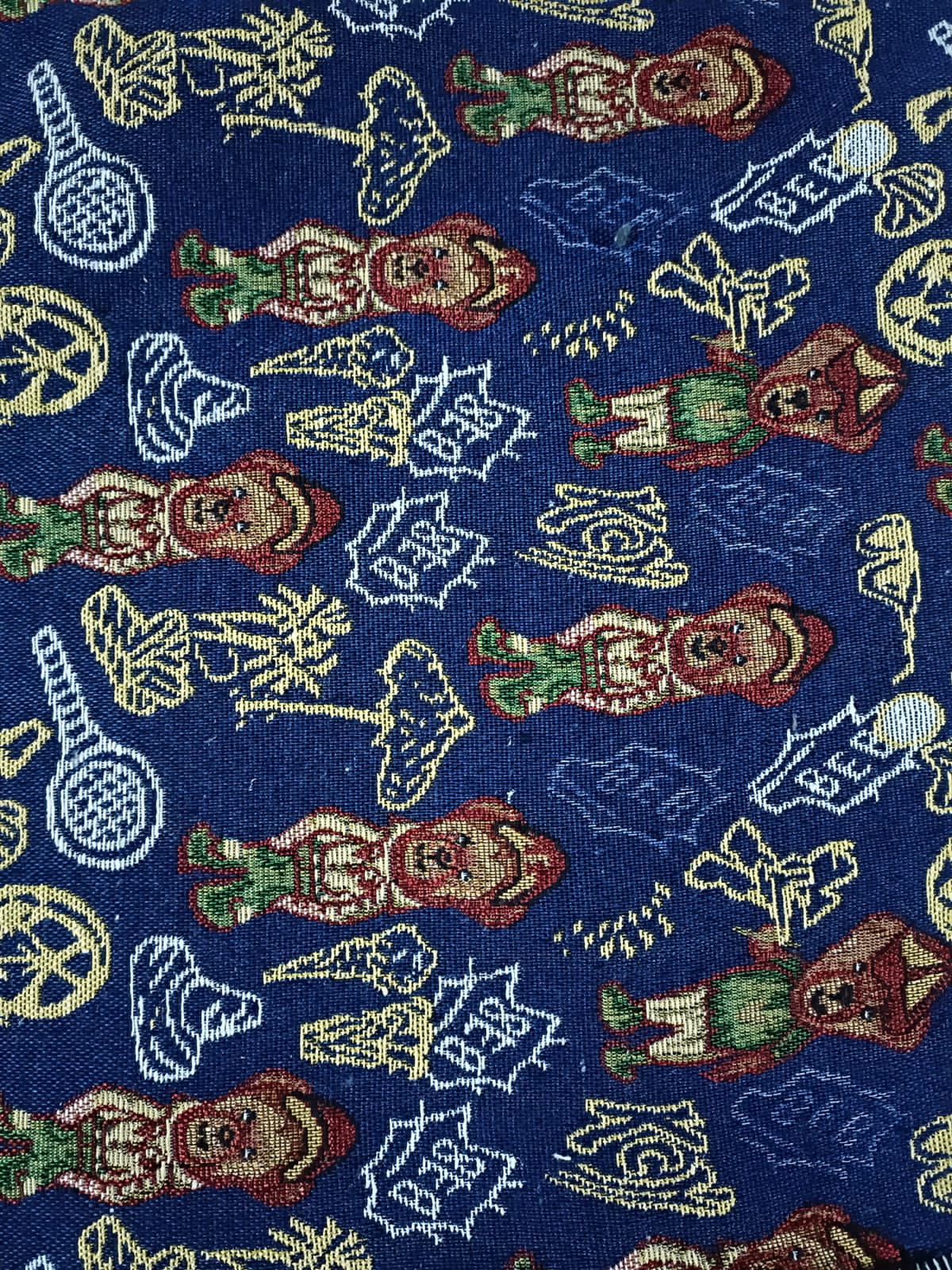 Poly cotton jacquard fabric in multicolor ANPCT680