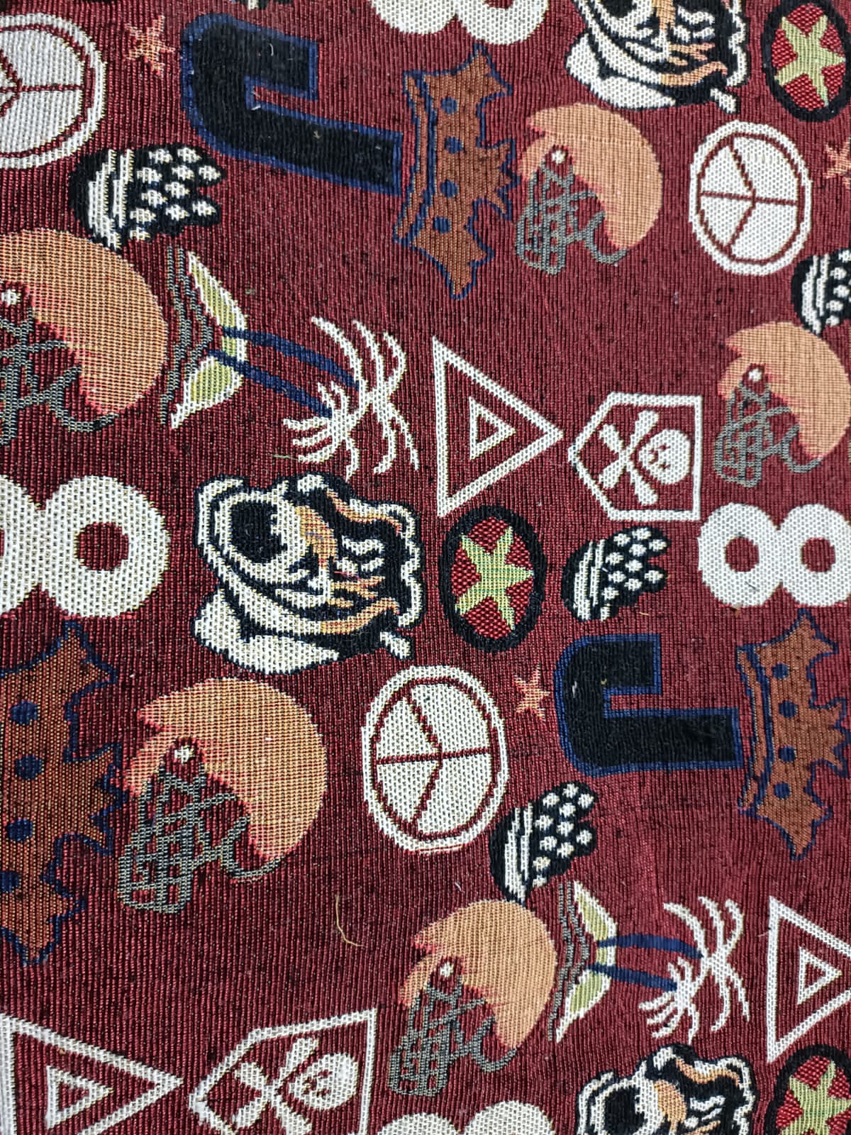 Poly cotton jacquard fabric in multicolor ANPCT681