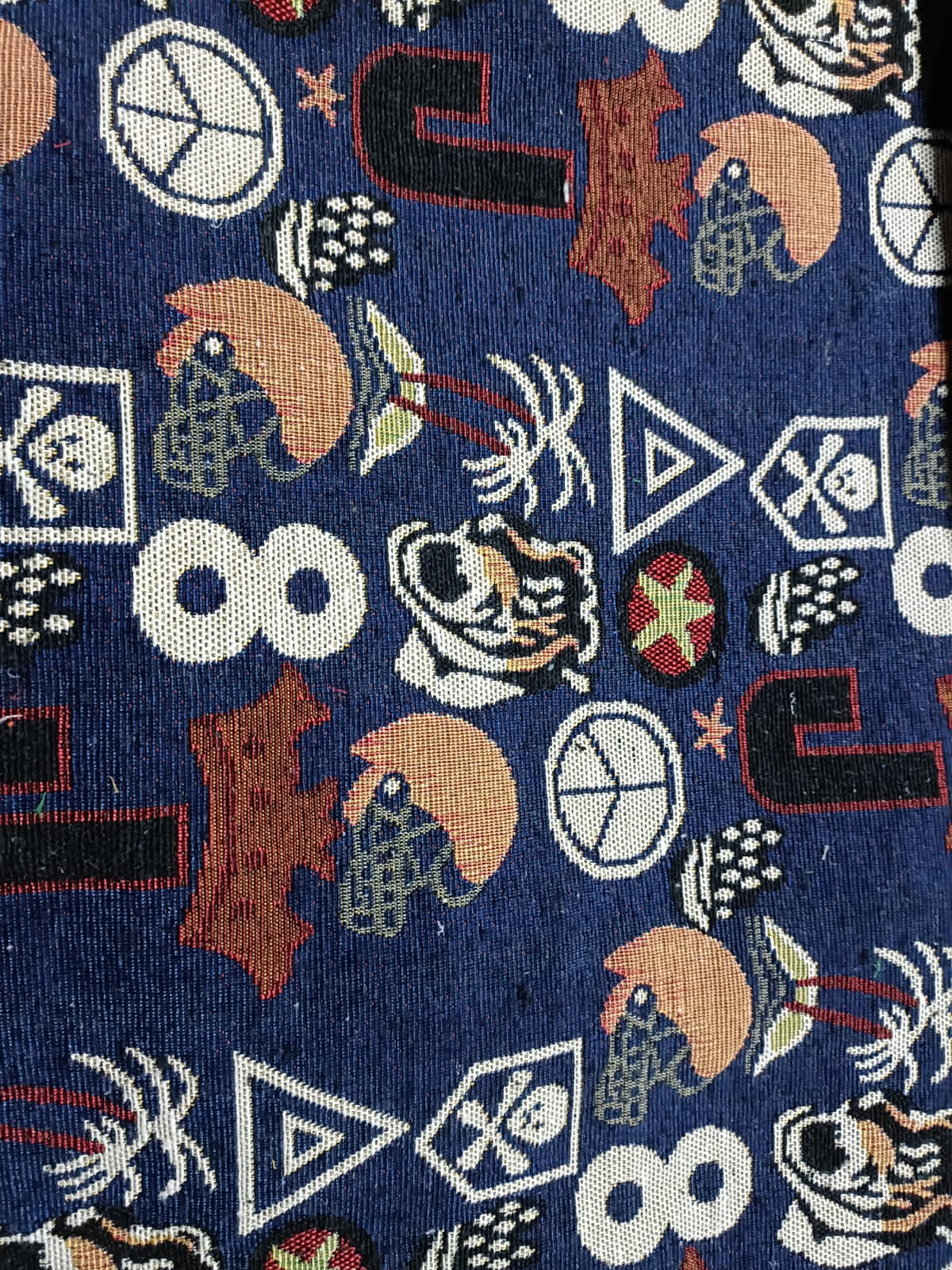 Poly cotton jacquard fabric in multicolor ANPCT682