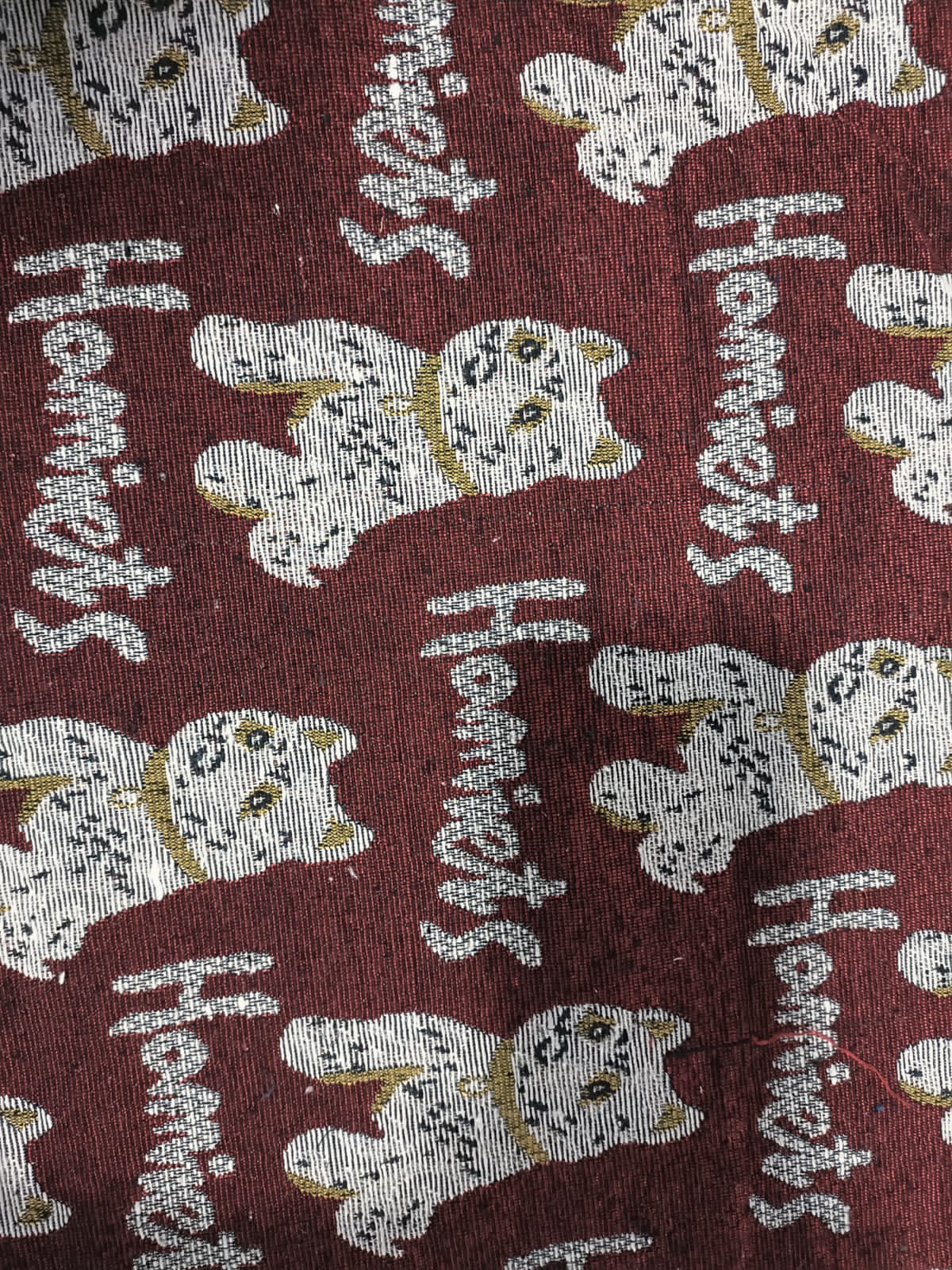 Poly cotton jacquard fabric in multicolor ANPCT684