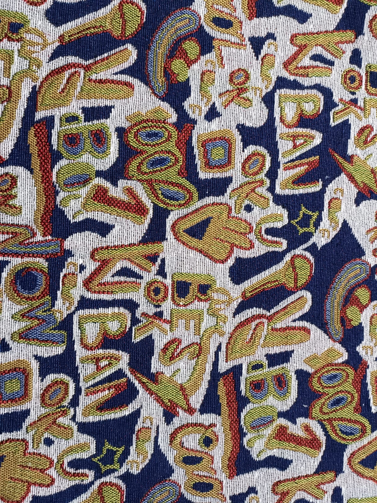 Poly cotton jacquard fabric in multicolor ANPCT691