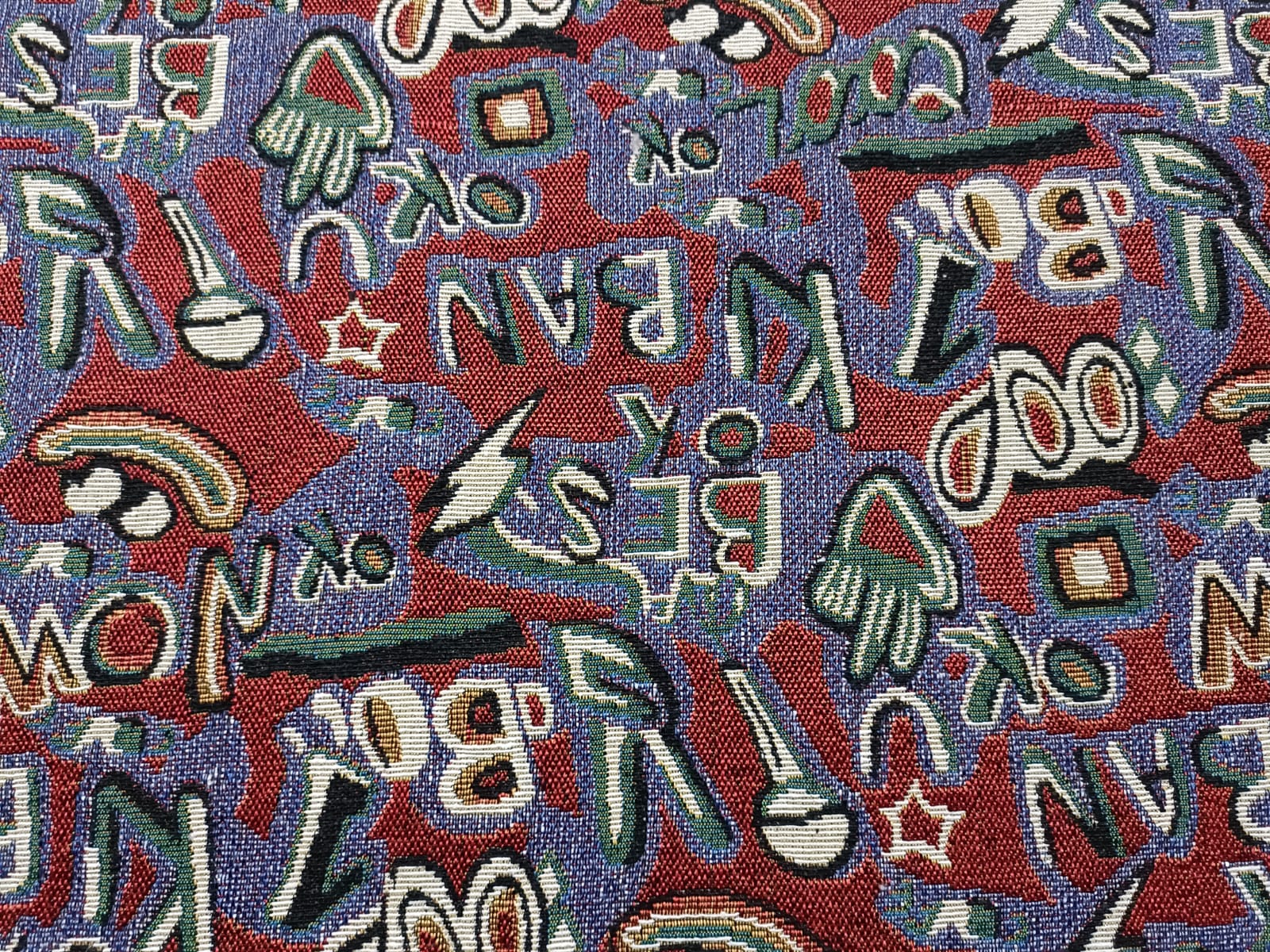 Poly cotton jacquard fabric in multicolor ANPCT693