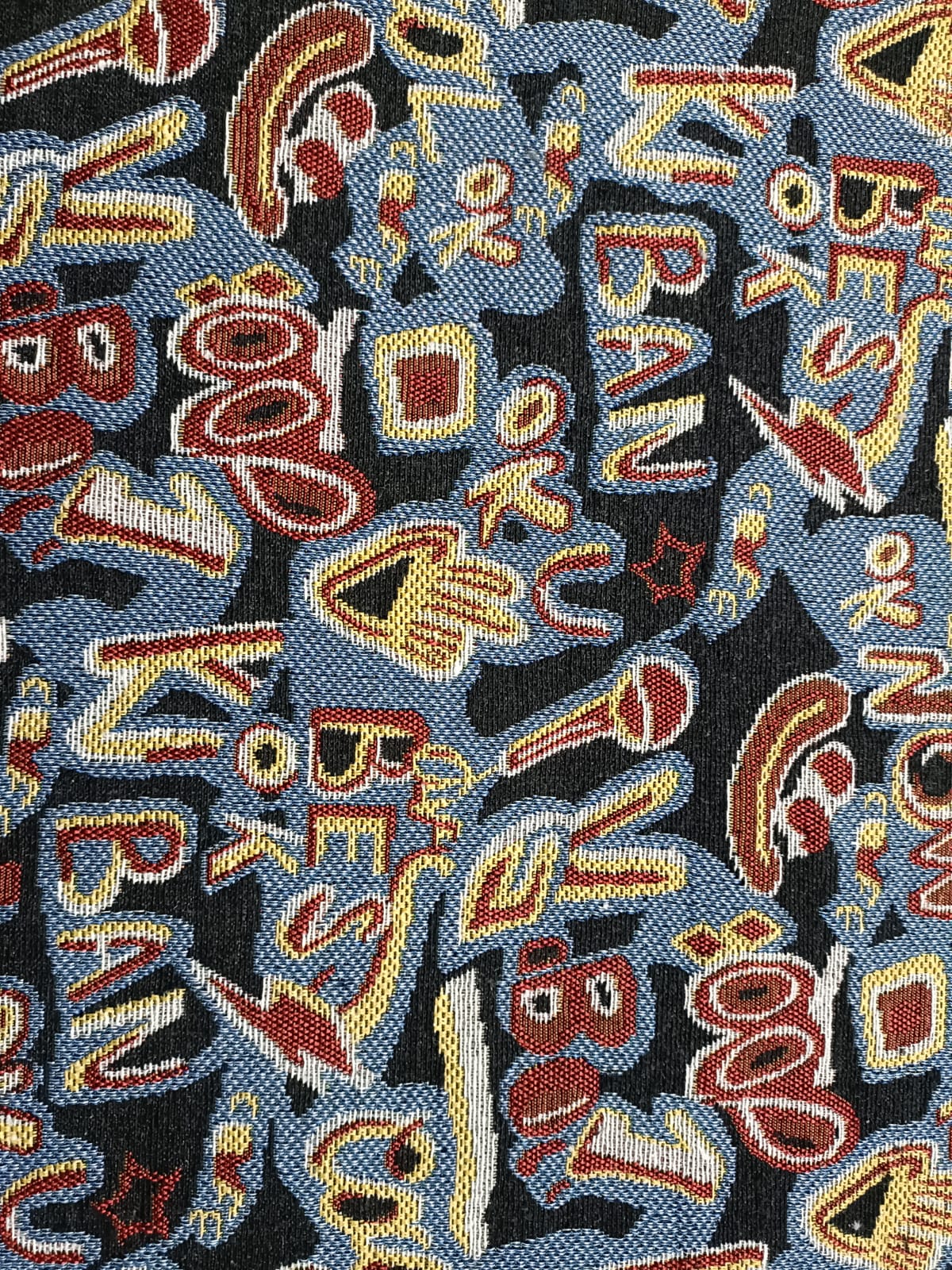 Poly cotton jacquard fabric in multicolor ANPCT698