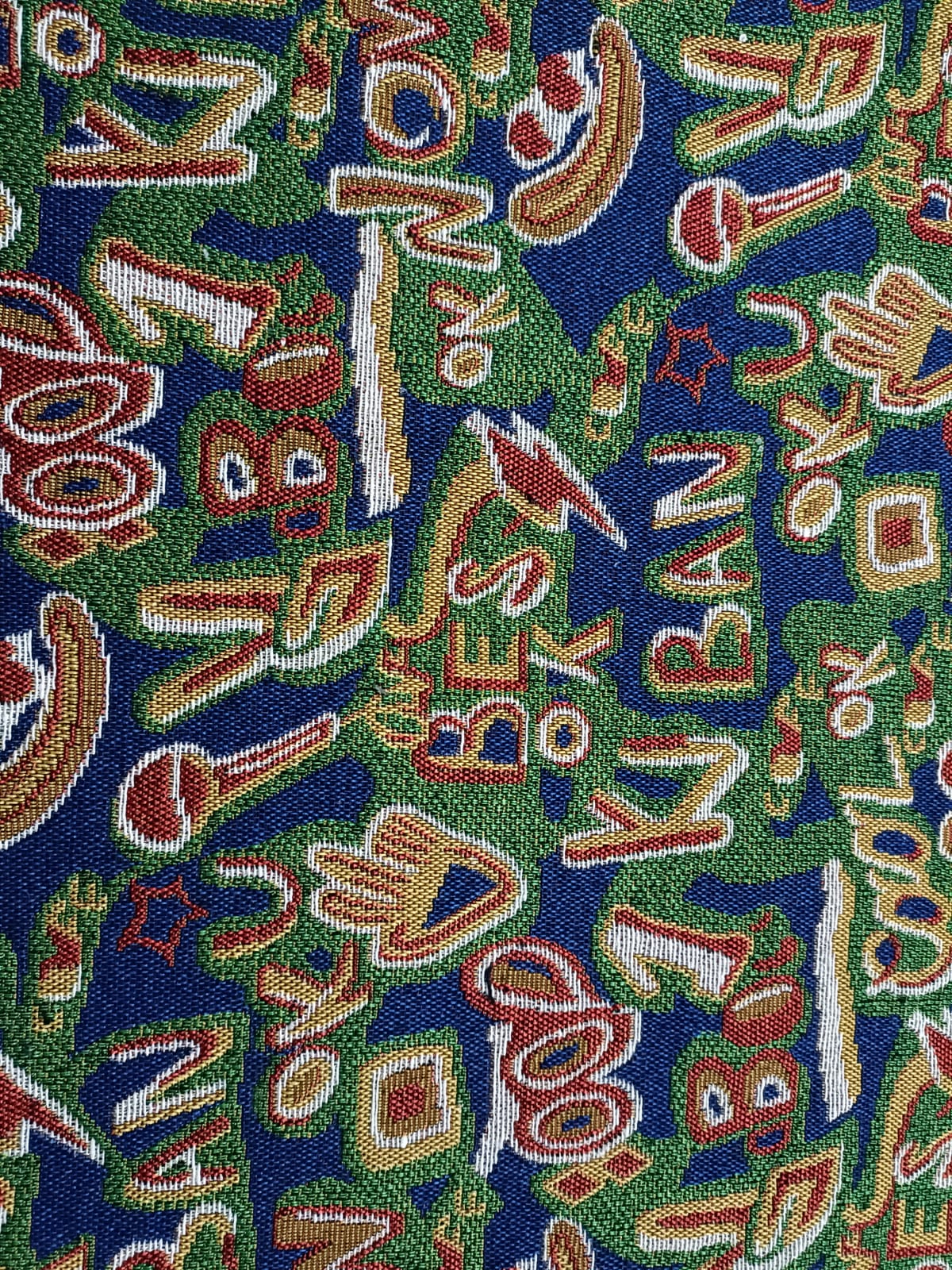 Poly cotton jacquard fabric in multicolor ANPCT699