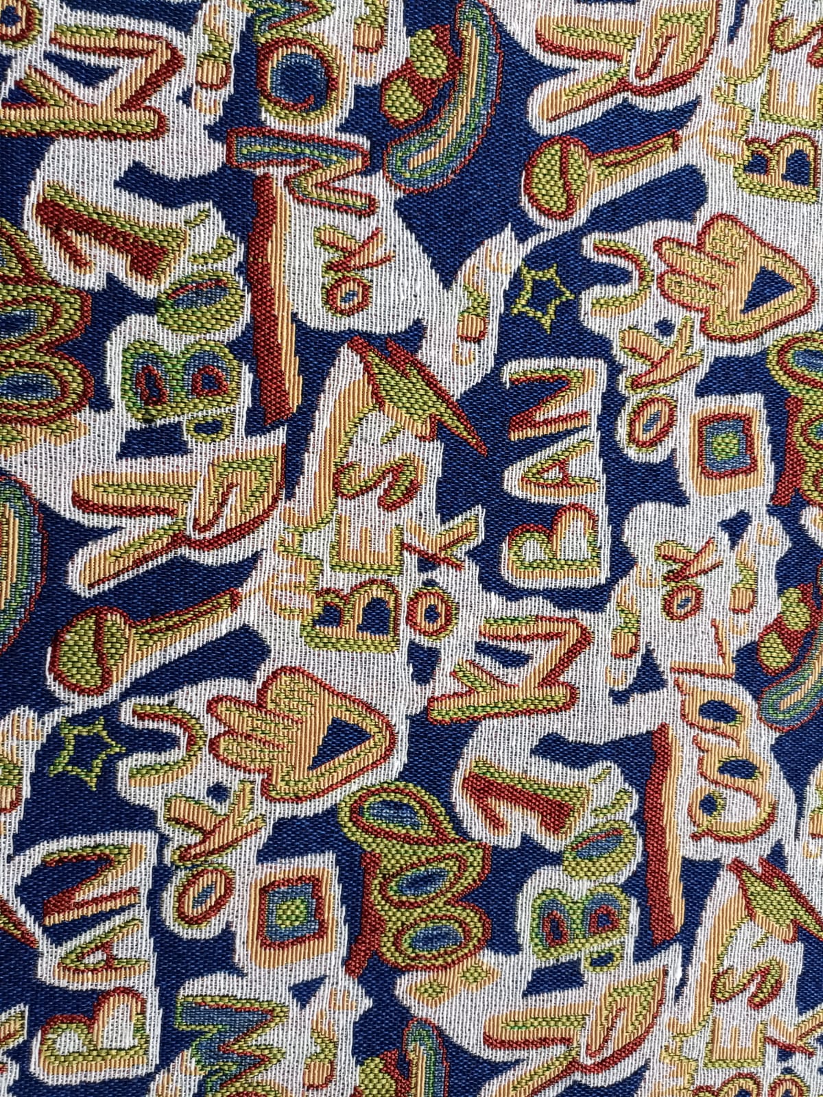 Poly cotton jacquard fabric in multicolor ANPCT700