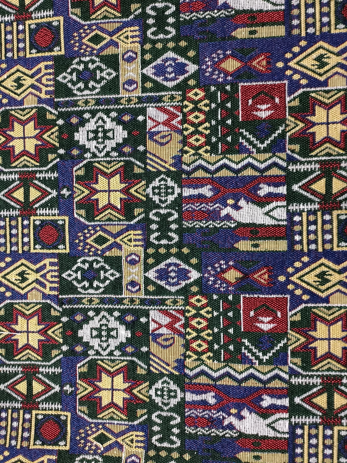 Poly cotton jacquard fabric in multicolor ANPCT703
