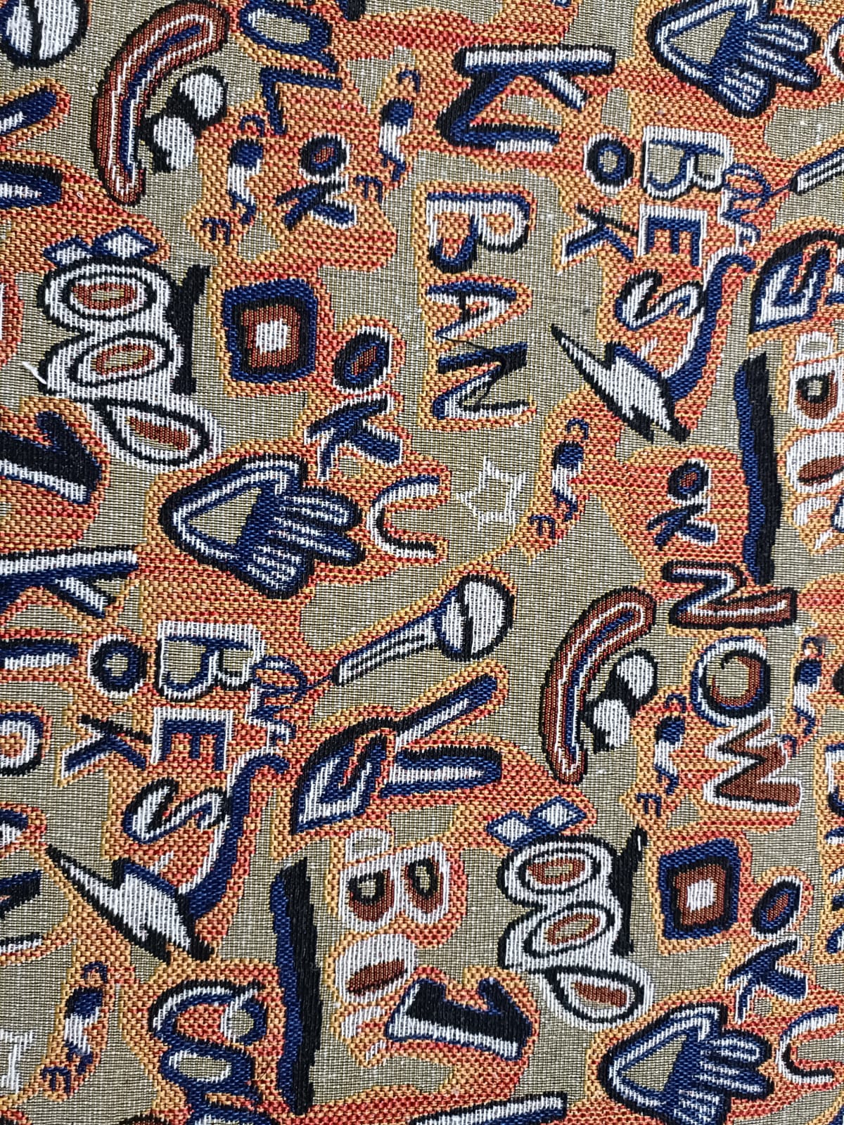 Poly cotton jacquard fabric in multicolor ANPCT706