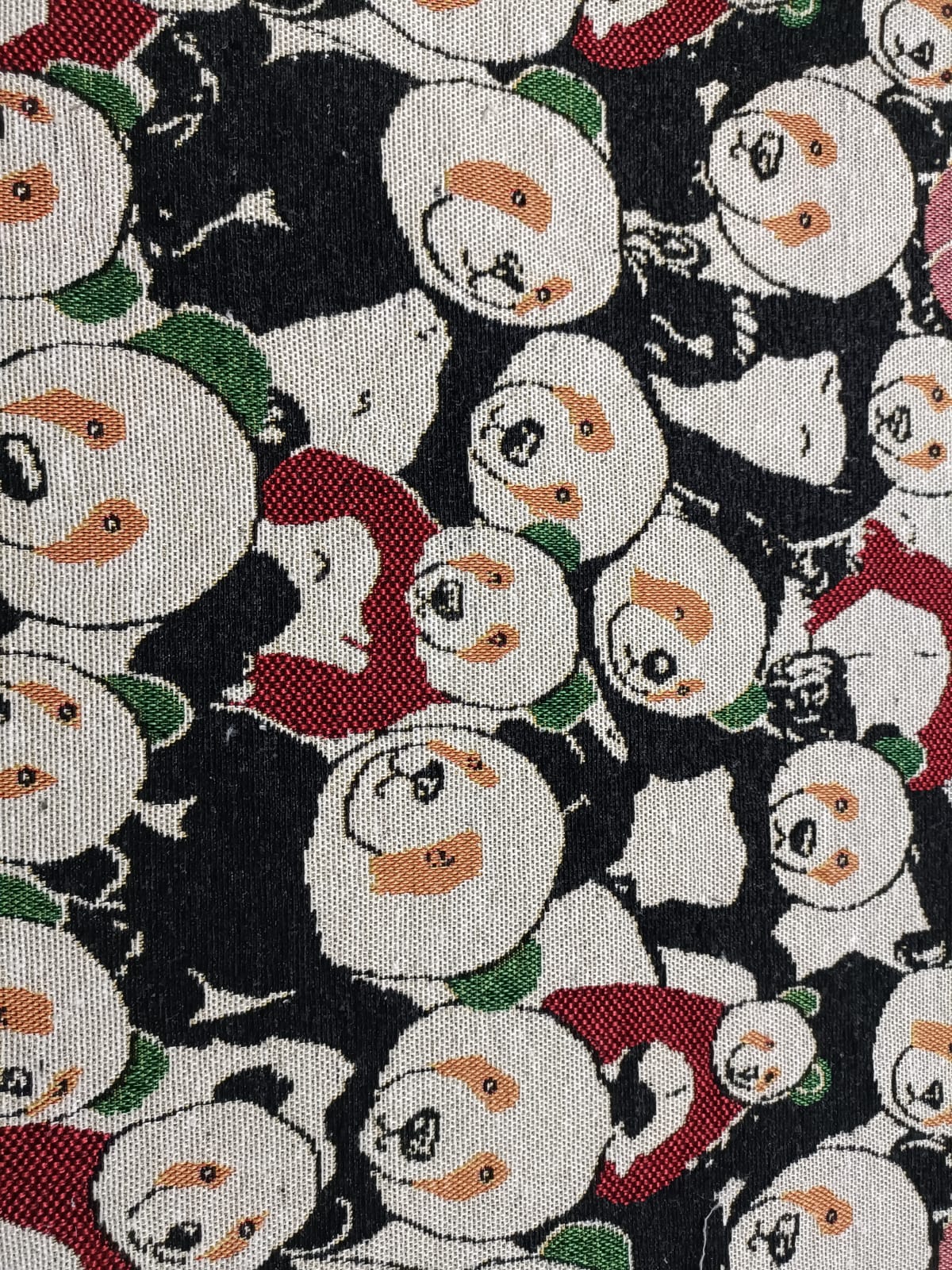 Poly cotton jacquard fabric in multicolor ANPCT708