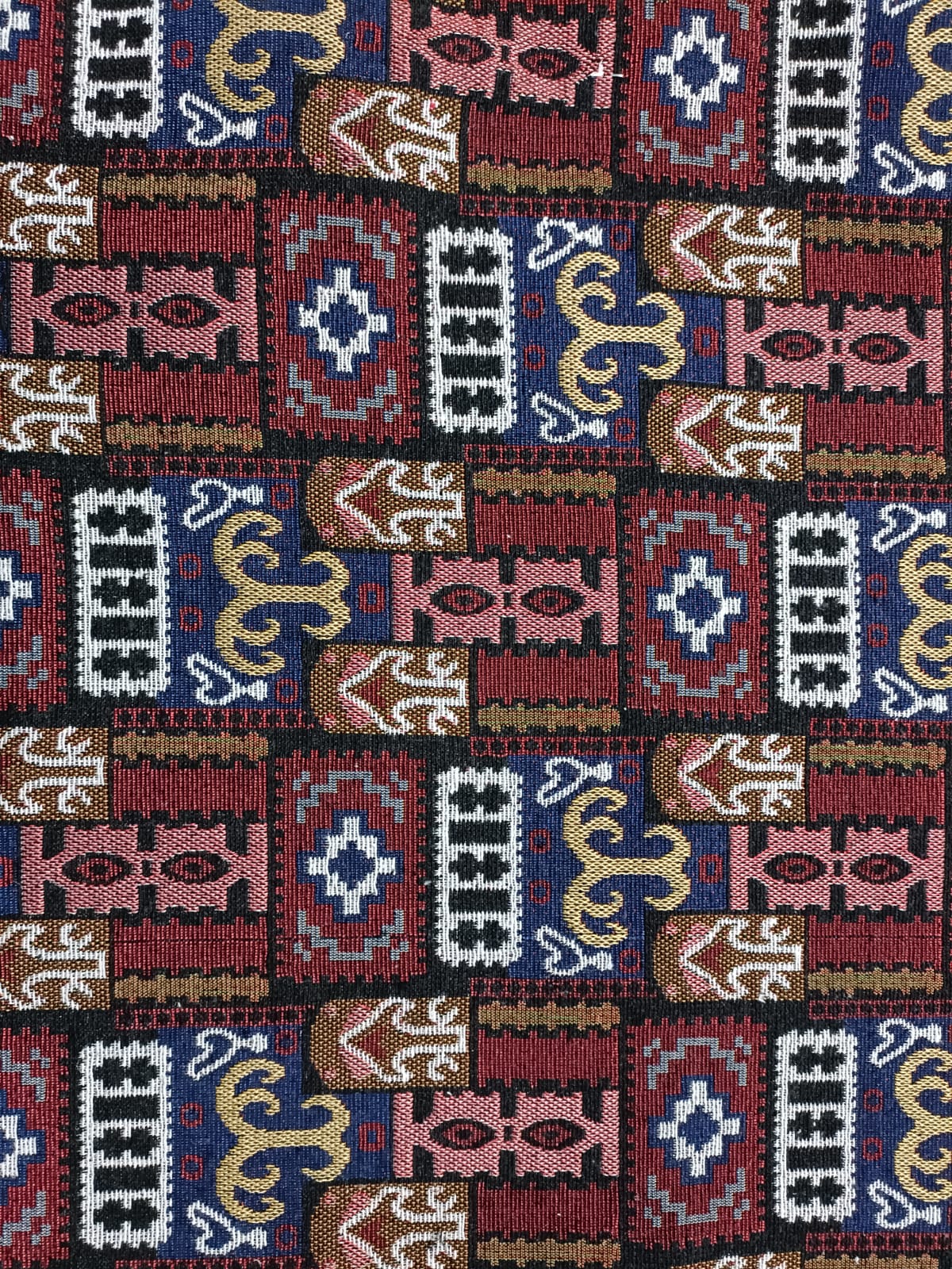 Poly cotton jacquard fabric in multicolor ANPCT709