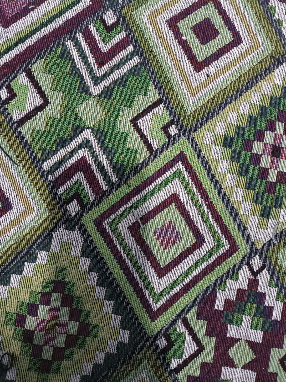 Poly cotton jacquard fabric in multicolor ANPCT717
