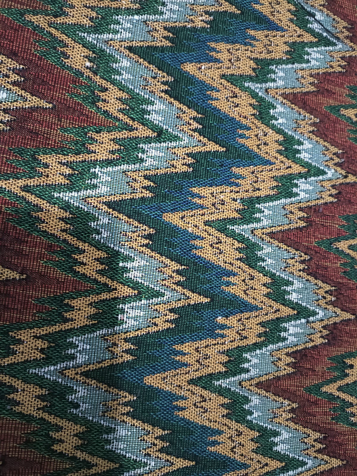 Poly cotton jacquard fabric in multicolor ANPCT719