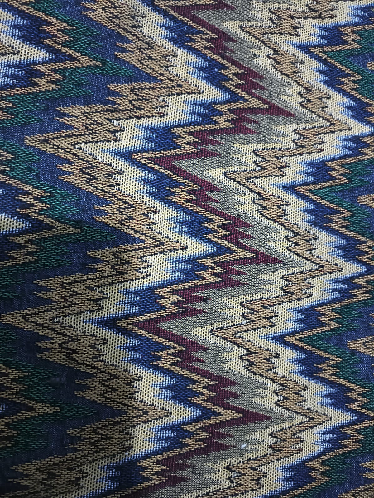 Poly cotton jacquard fabric in multicolor ANPCT720