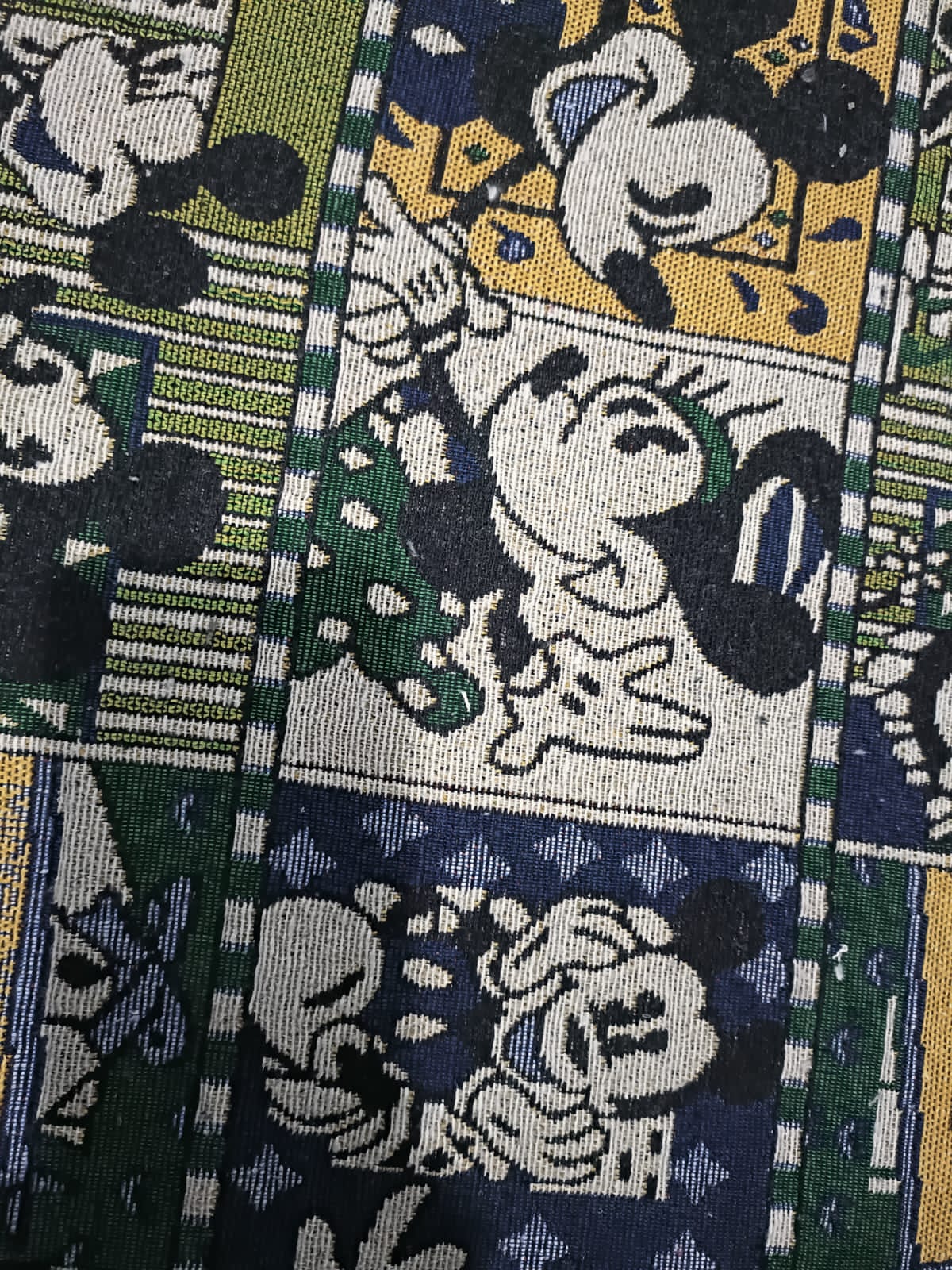 Poly cotton jacquard fabric in multicolor ANPCT721