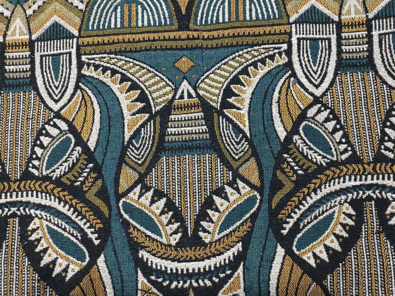 Poly cotton jacquard fabric in multicolor ANPCT725