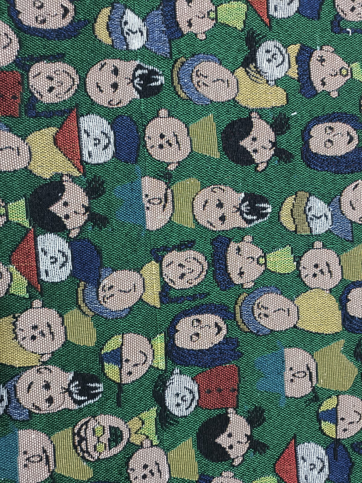 Poly cotton jacquard fabric in multicolor ANPCT727