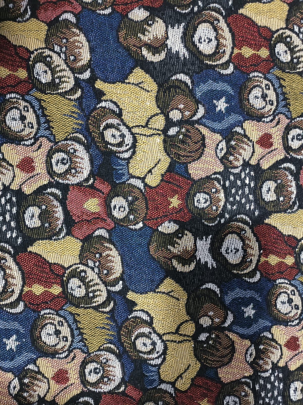 Poly cotton jacquard fabric in multicolor ANPCT729