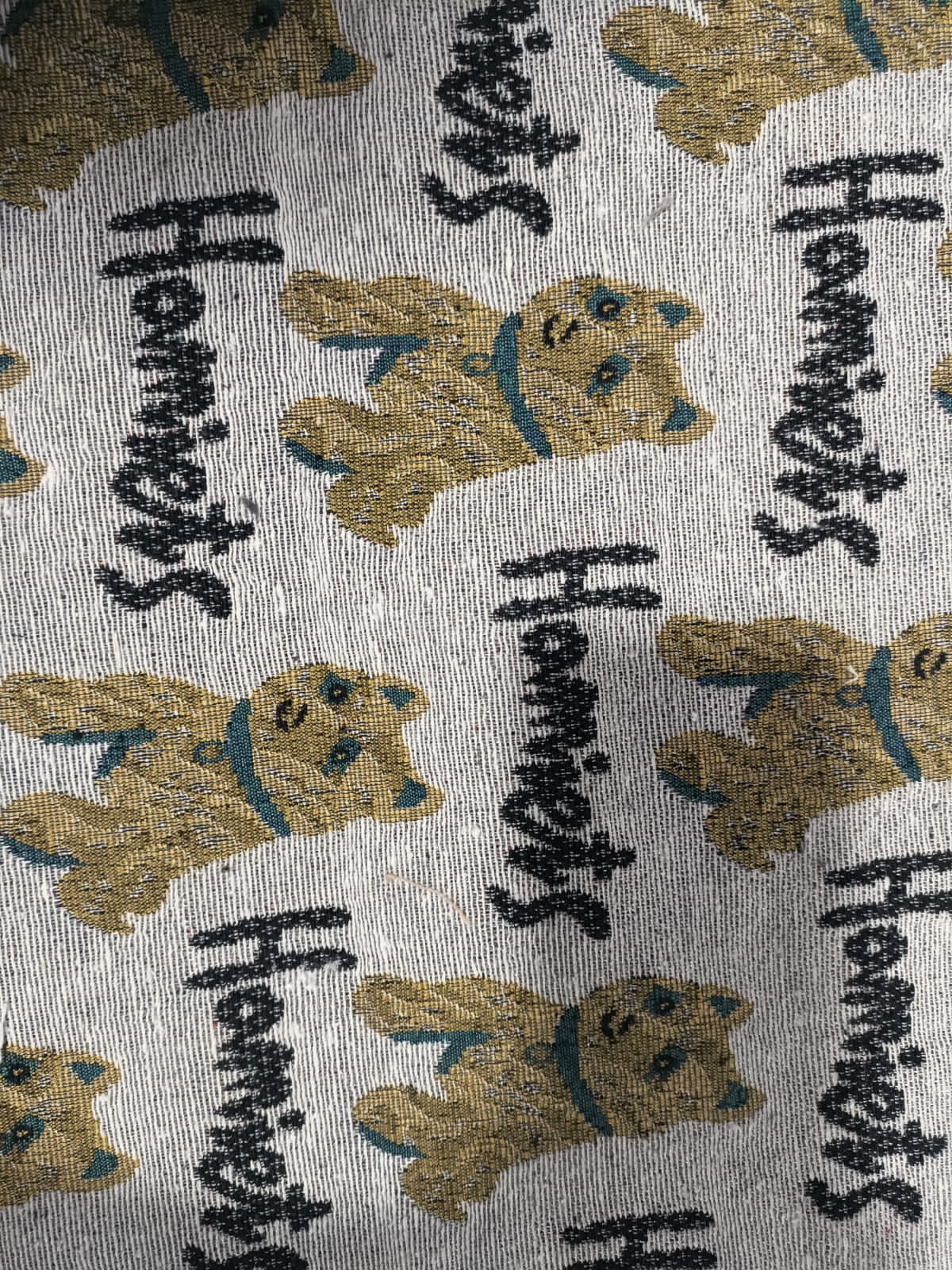 Poly cotton jacquard fabric in multicolor ANPCT733