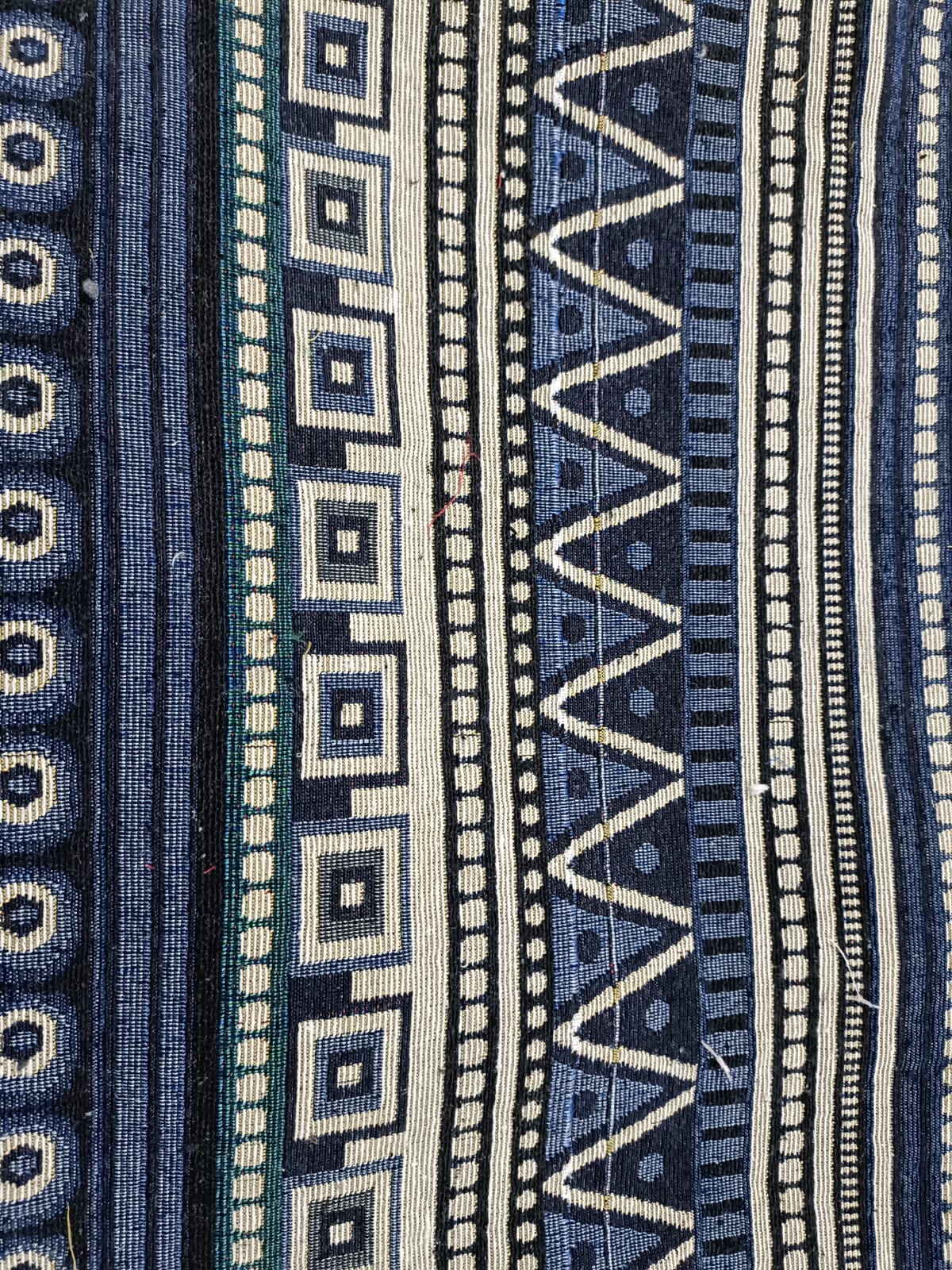 Poly cotton jacquard fabric in multicolor ANPCT736